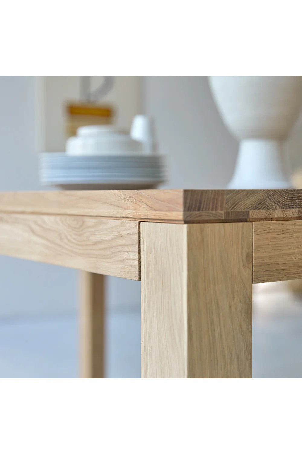 Rectangular Oak Dining Table | Tikamoon Eden