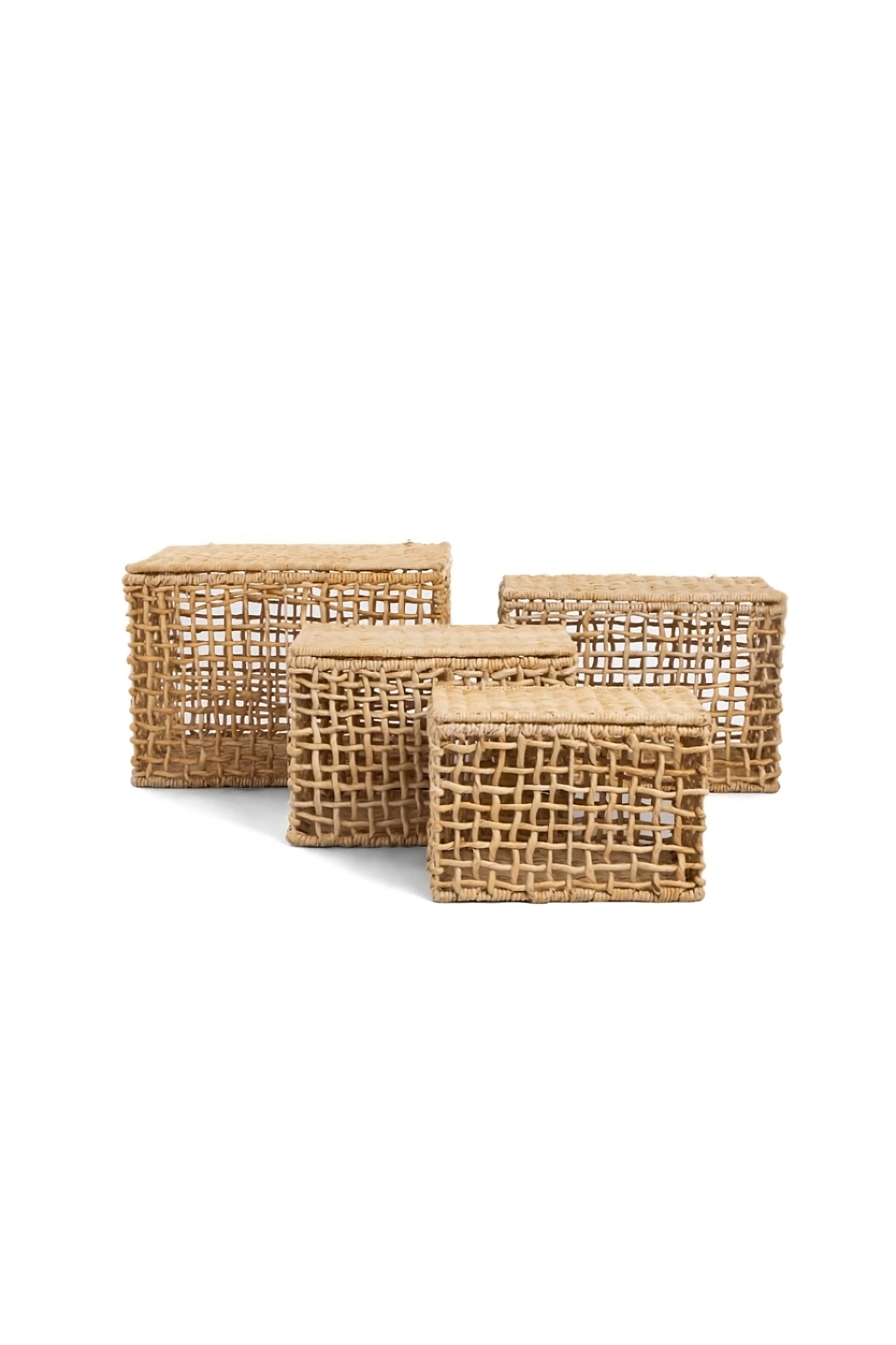 Rectangular Modern Weave Basket Set (4) | dBodhi Rinjani