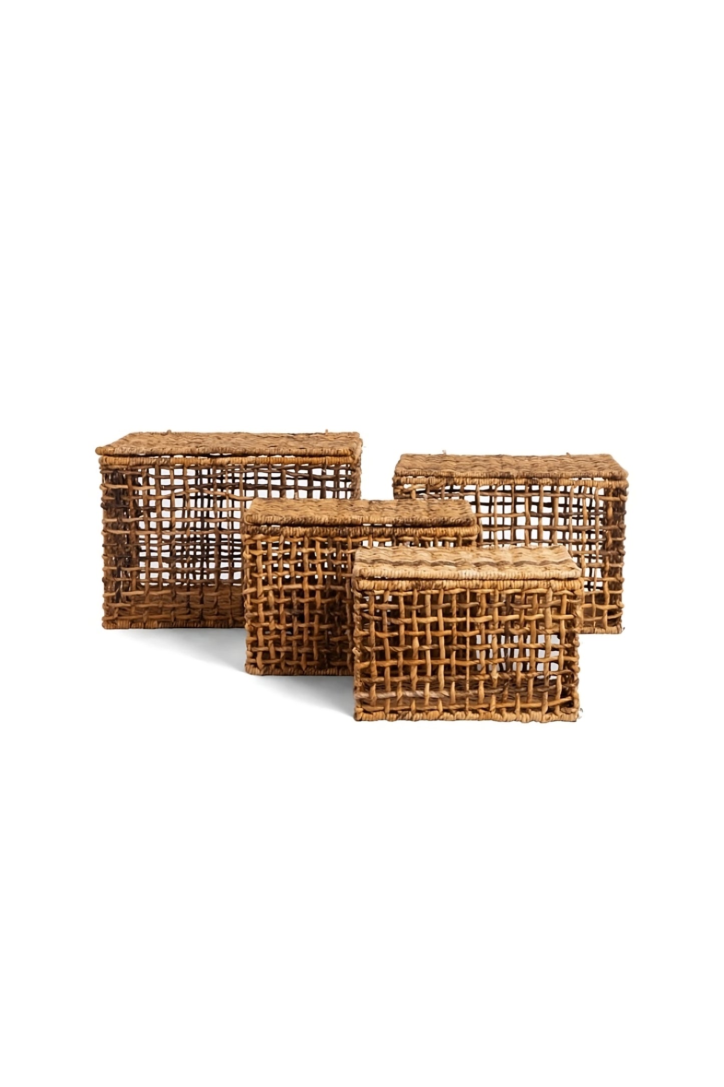 Rectangular Modern Weave Basket Set (4) | dBodhi Rinjani