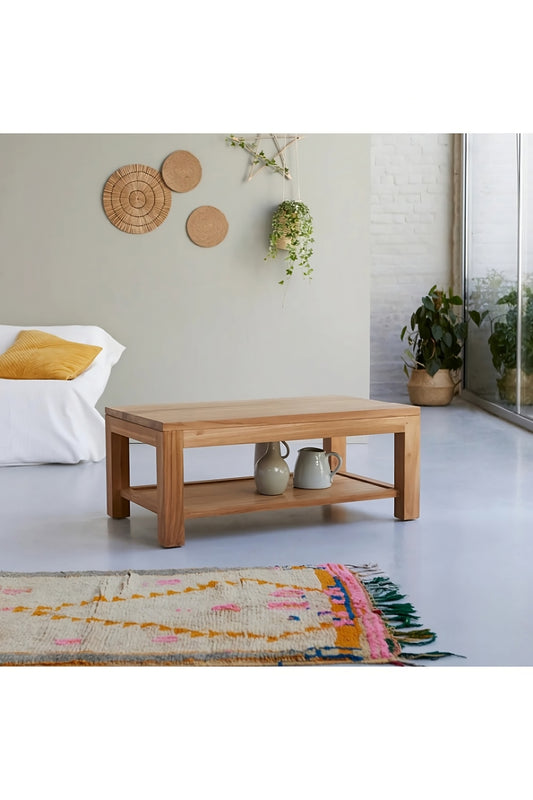 Rectangular Teak Coffee Table | Tikamoon Eve