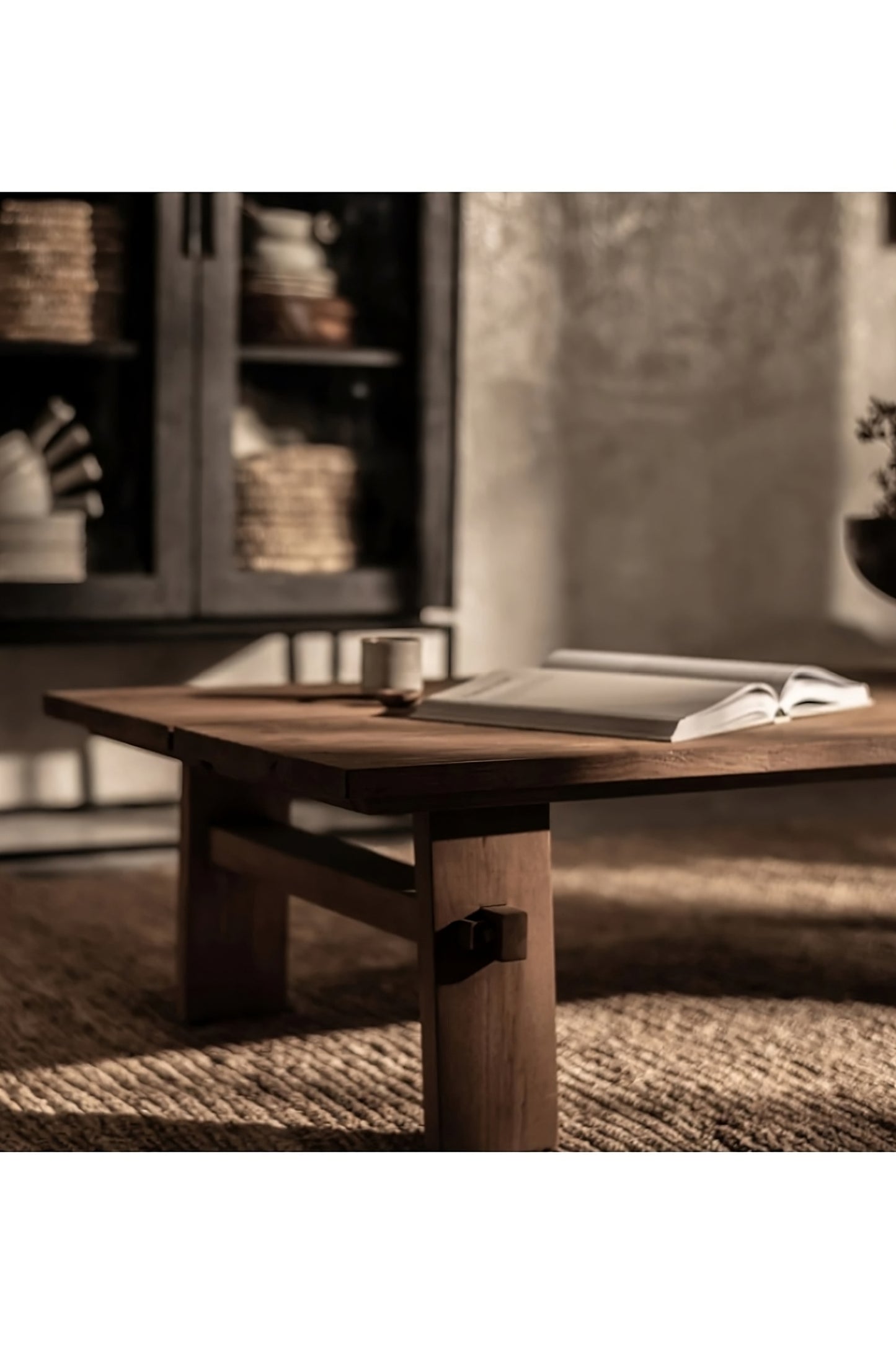 Rectangular Teak Wood Coffee Table | dBodhi Artisan