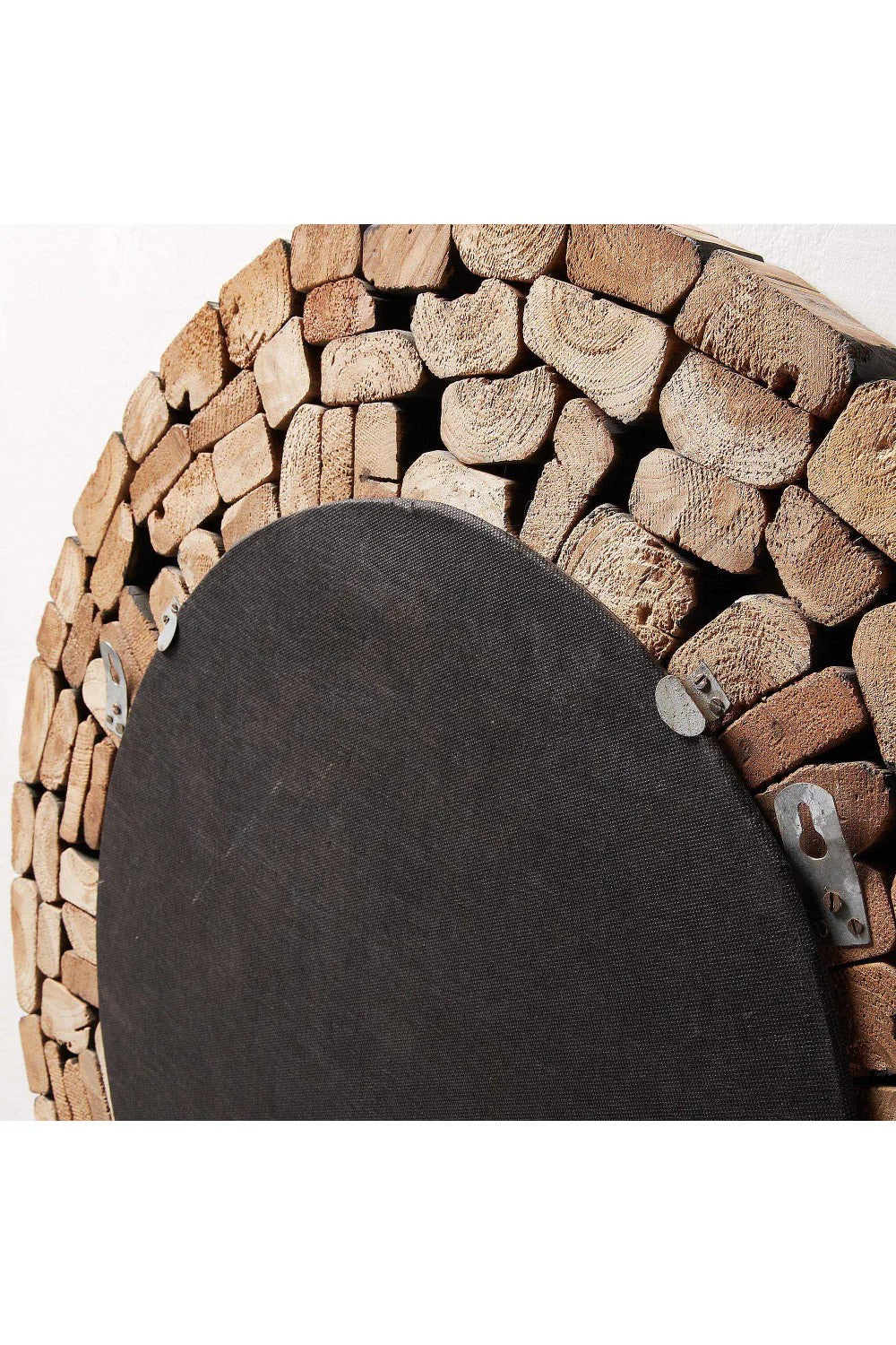 Recycled Wood Accent Mirror | La Forma Eliptic