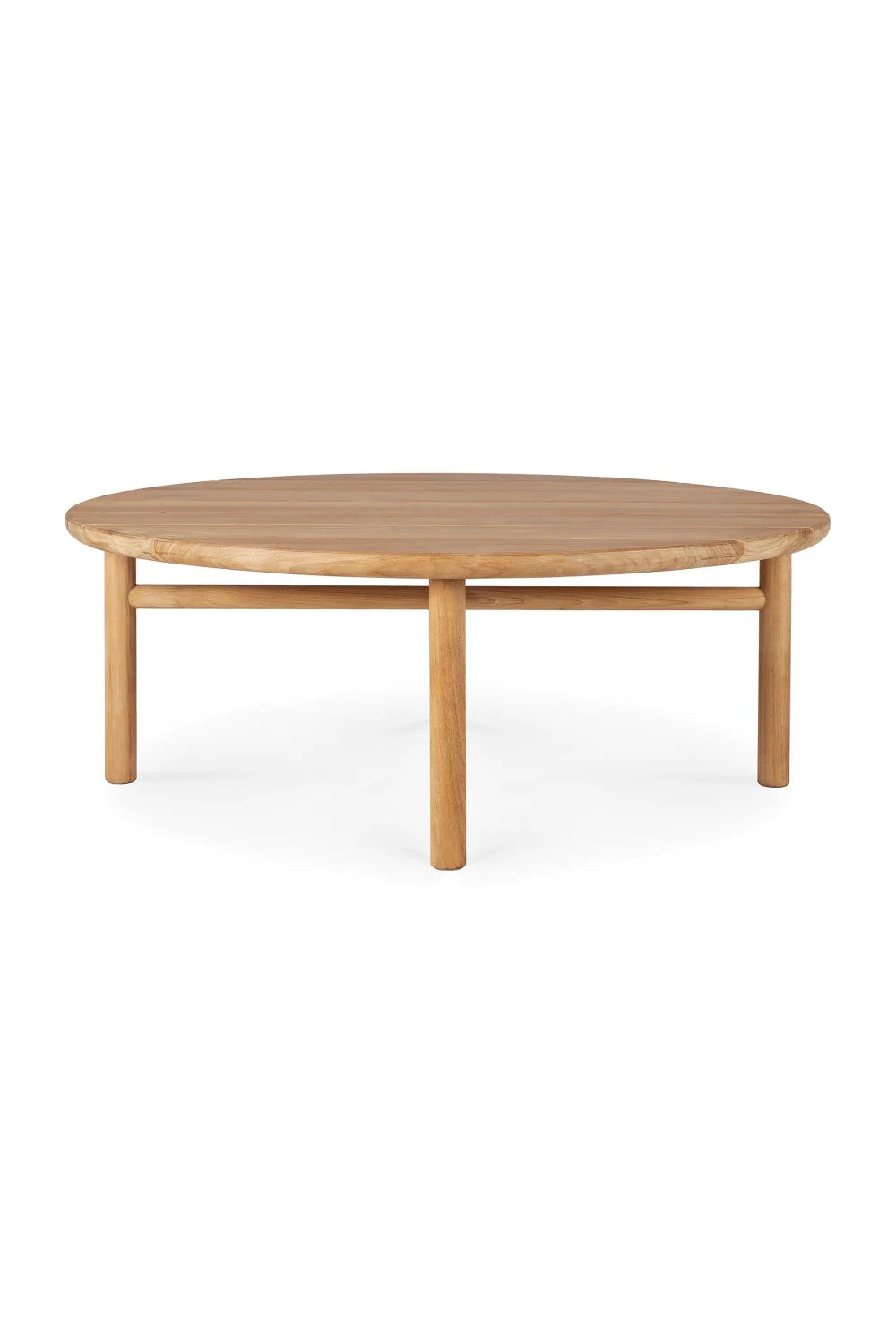 Round Slatted Outdoor Coffee Table | Ethnicraft Quatro