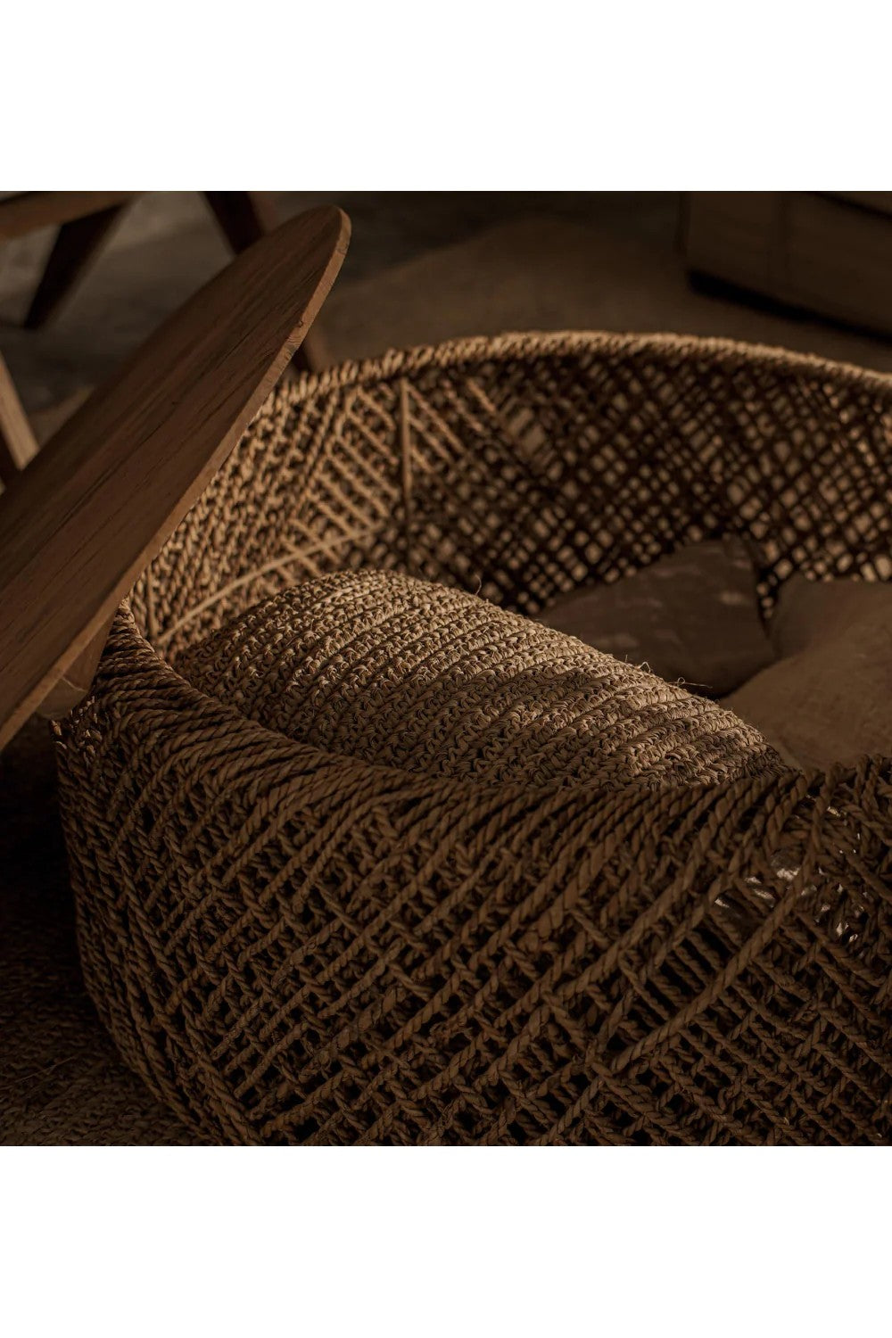 Round Woven Abaca Coffee Table Set (3) | dBodhi Knut