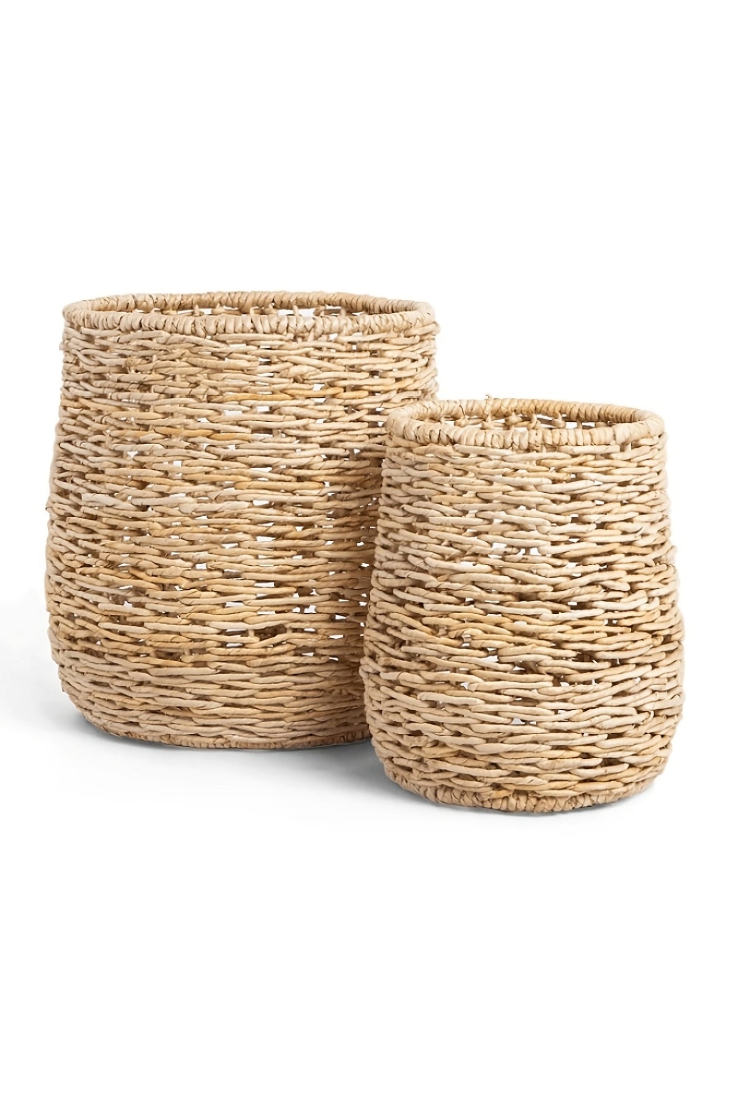 Round Abaca Basket Set (2) | dBodhi Raung