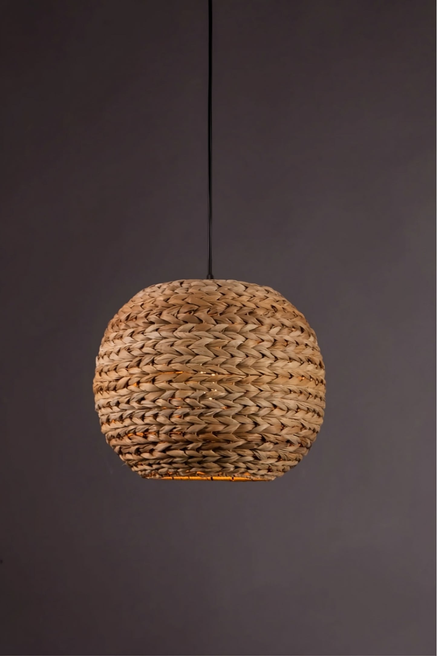 Round Braided Hanging Light | Dutchbone Nana