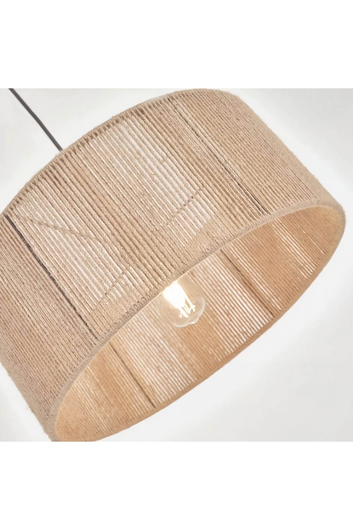 Round Natural Jute Light Shade | La Forma Crista