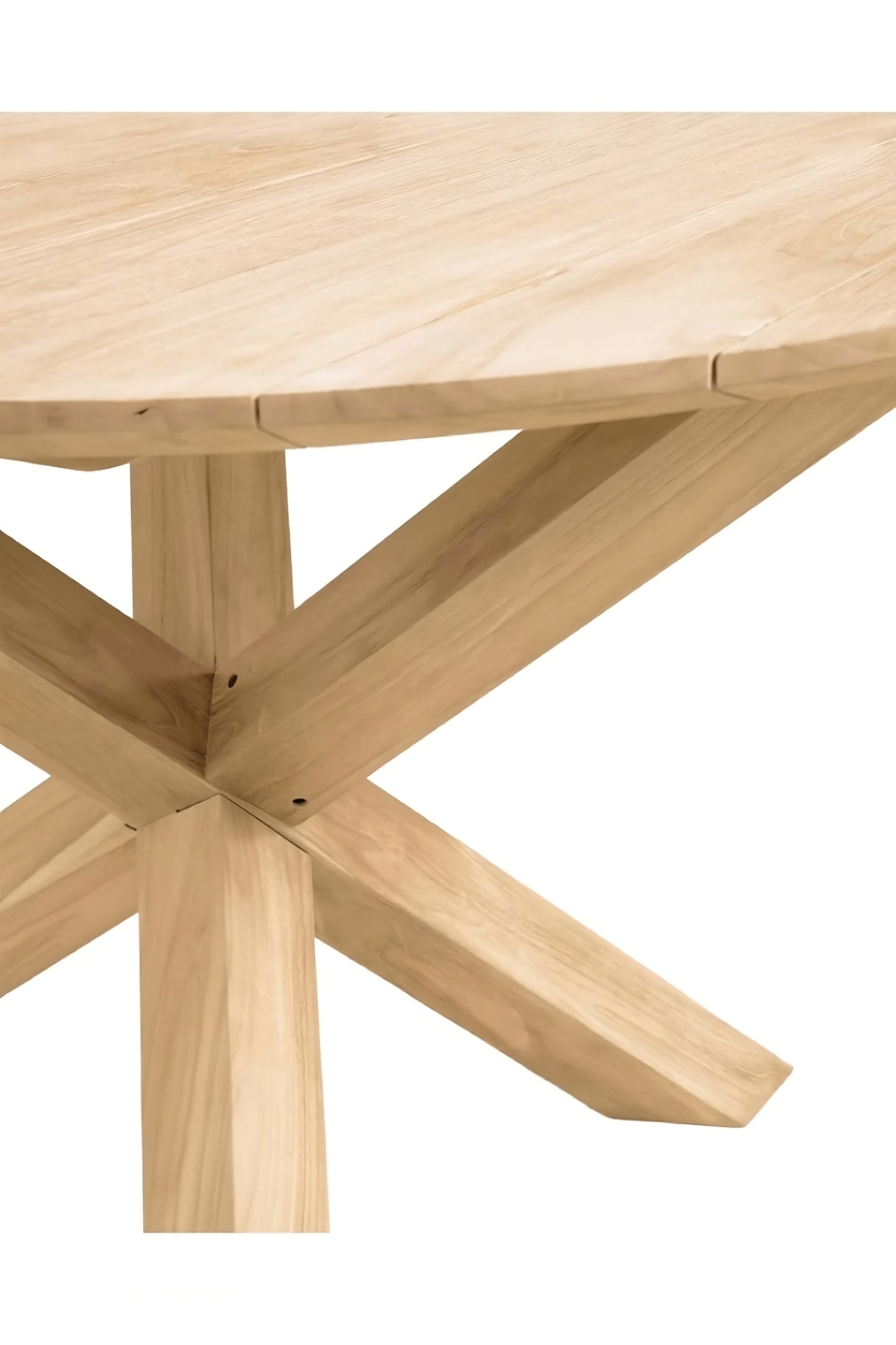 Round Teak Garden Table | La Forma Teresinha