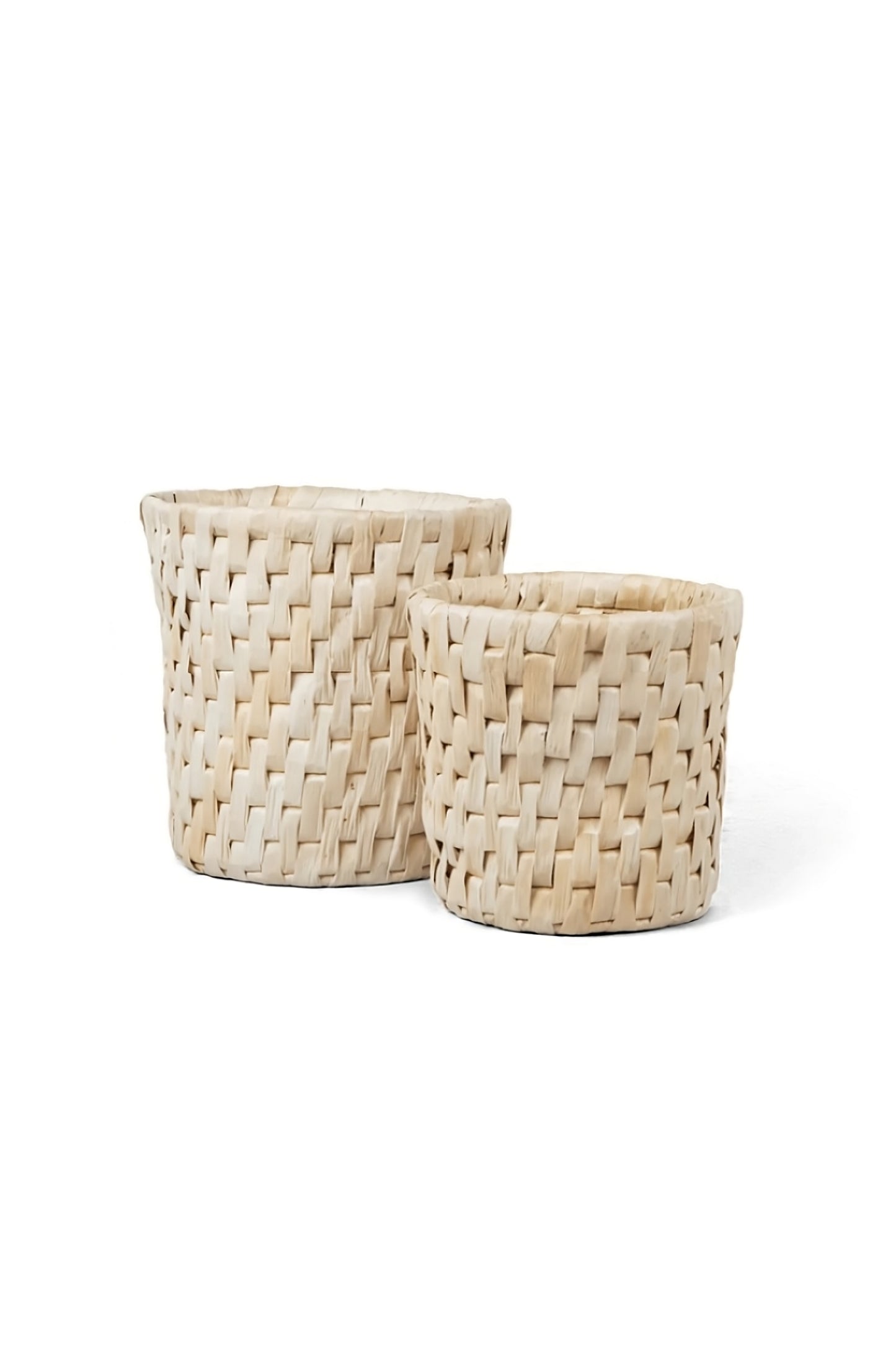 Round Weaved Abaca Basket Set (2) | dBodhi Semeru