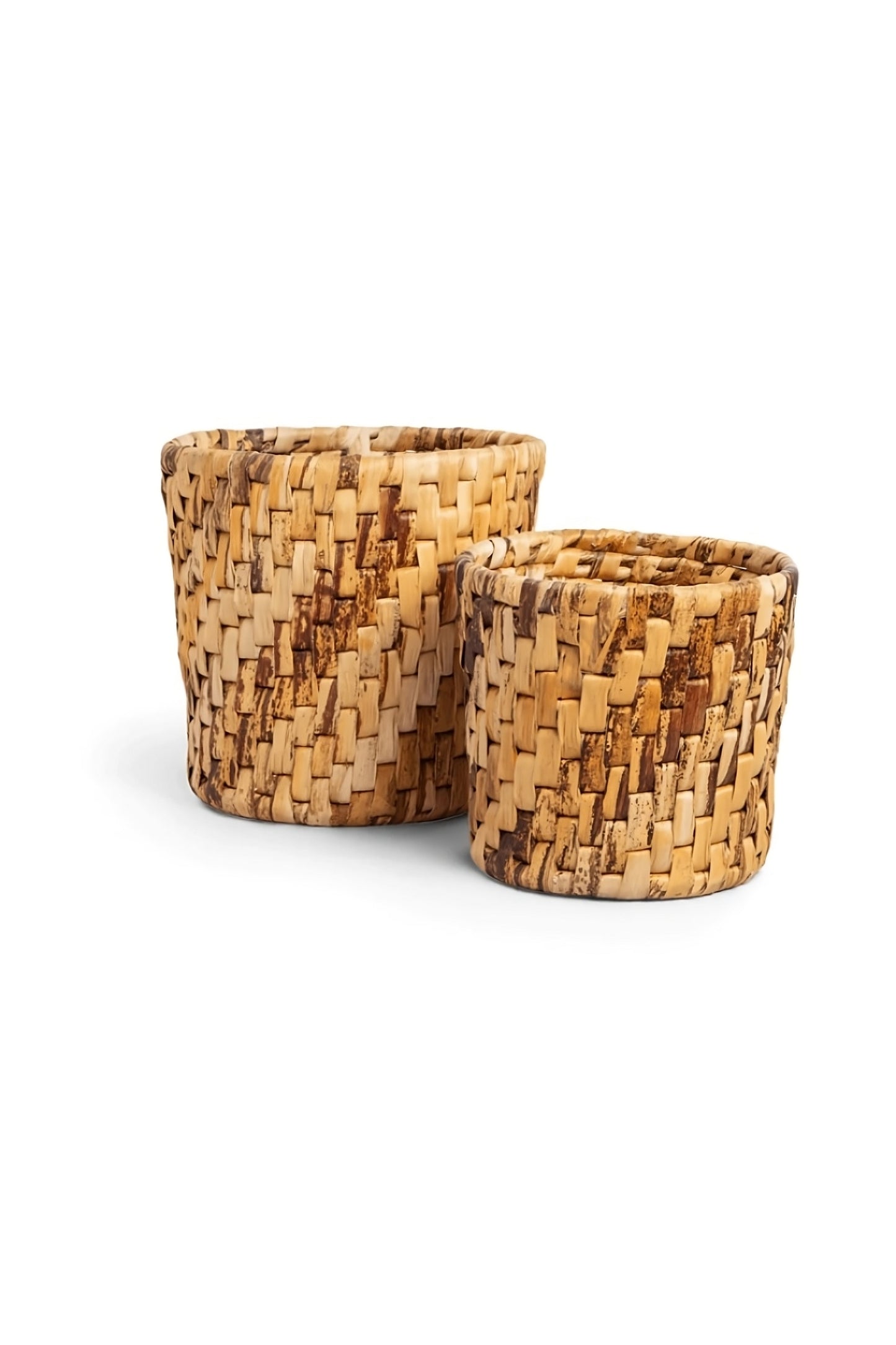 Round Weaved Abaca Basket Set (2) | dBodhi Semeru