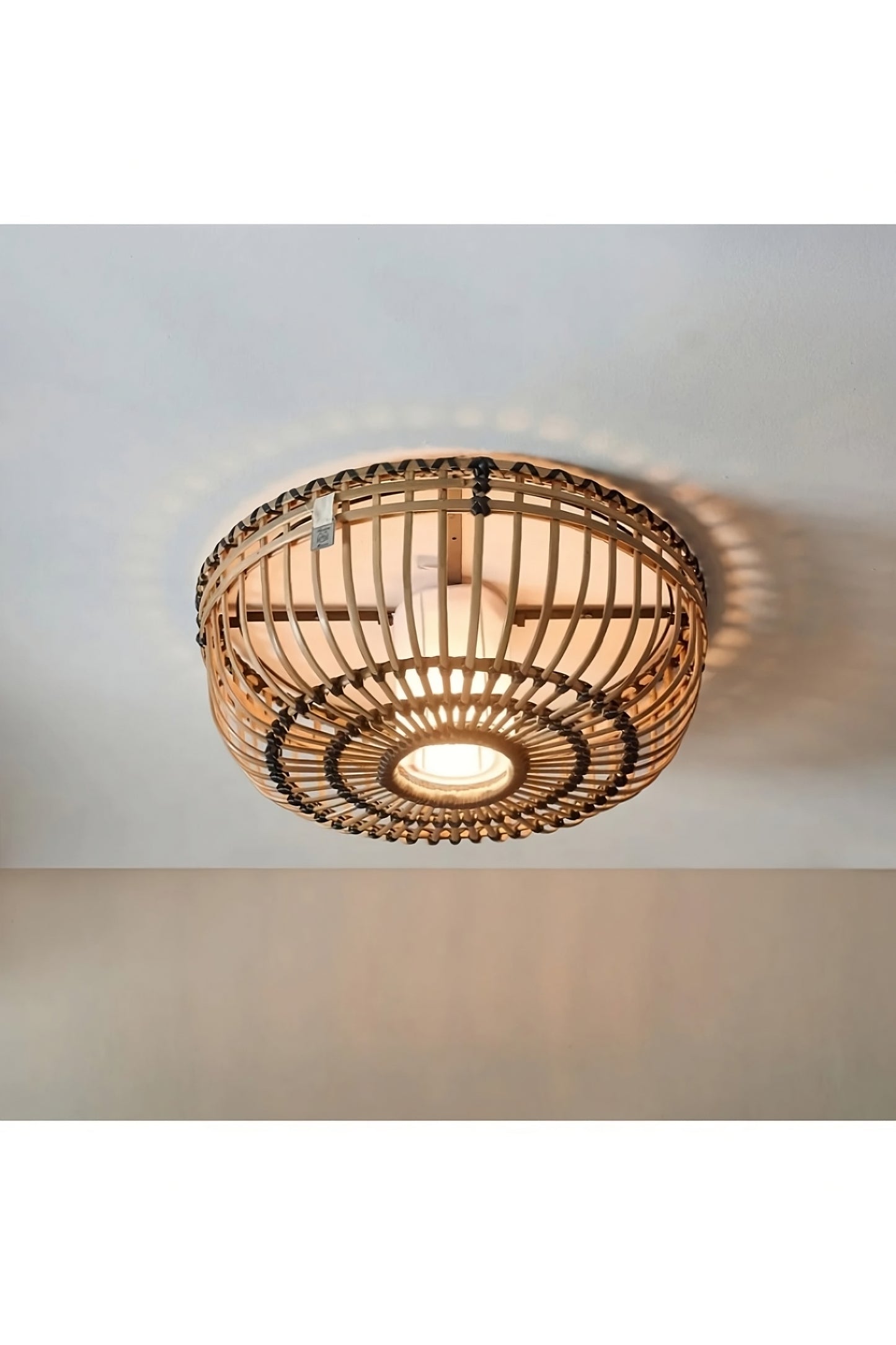 Round Wooden Ceiling Lamp | Rivièra Maison San Carlos