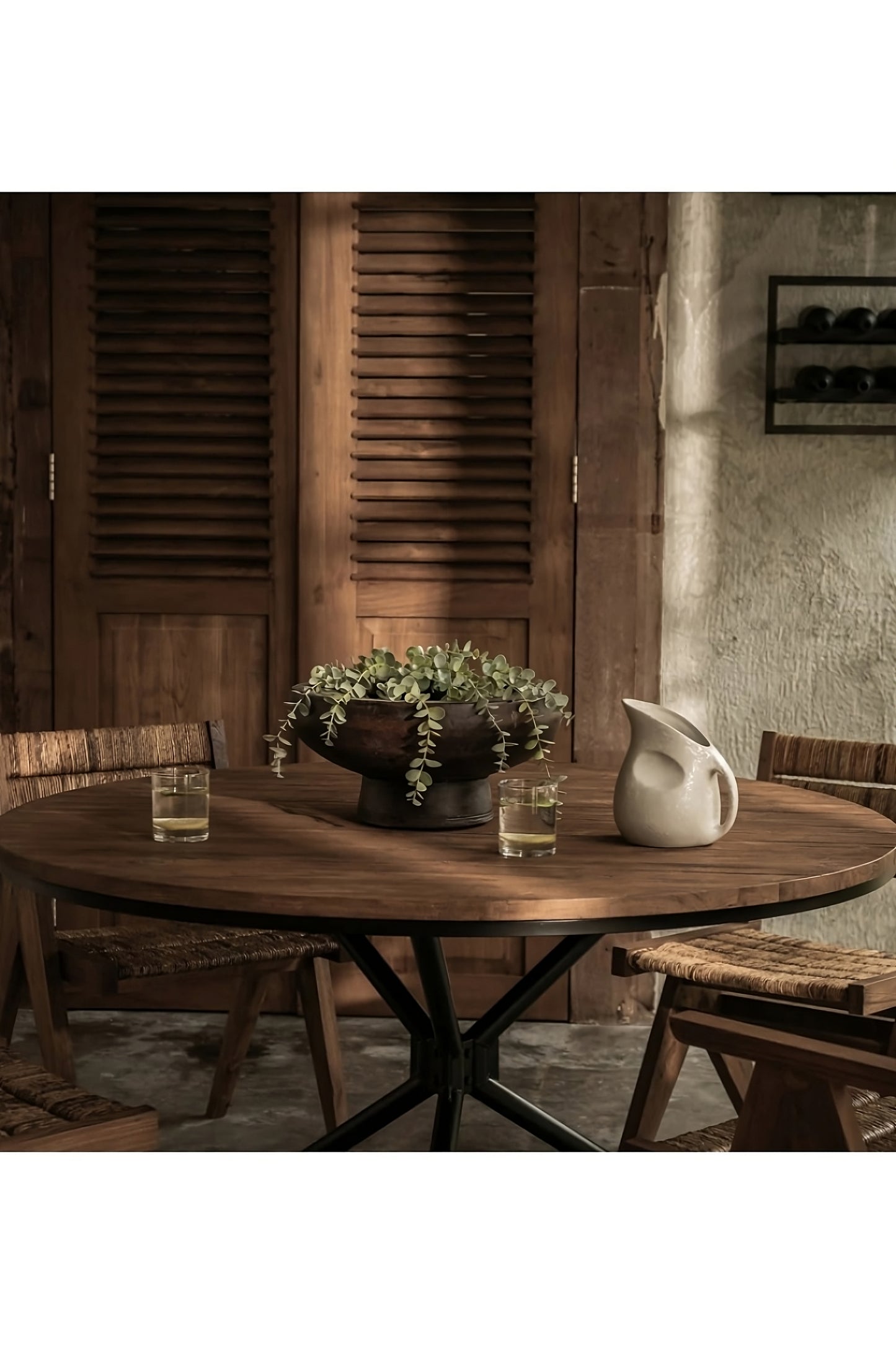 Round Wooden Top Tripod Dining Table | dBodhi Oxo