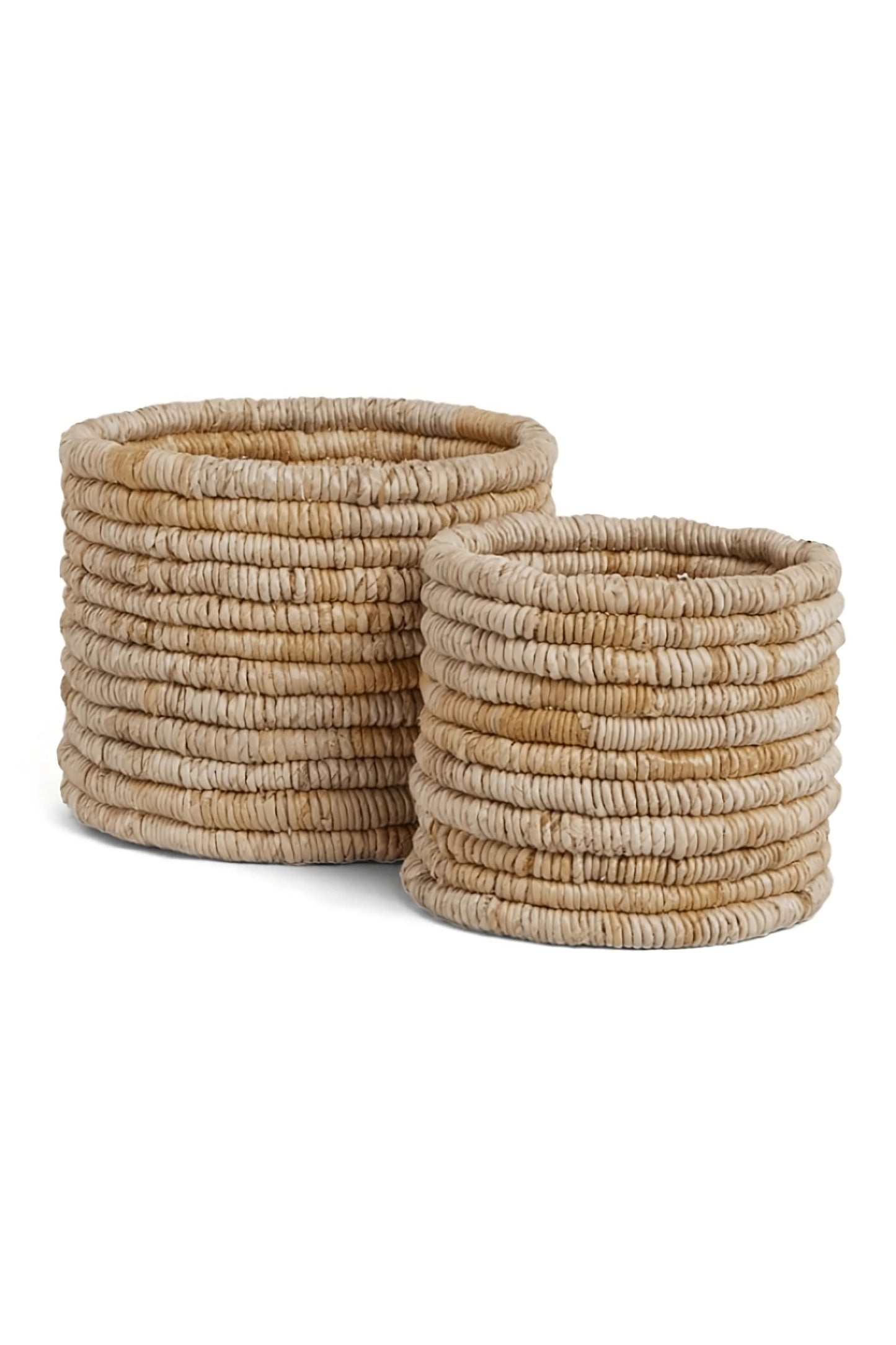 Round Woven Abaca Basket Set (2) - M | dBodhi Caterpillar Ambang