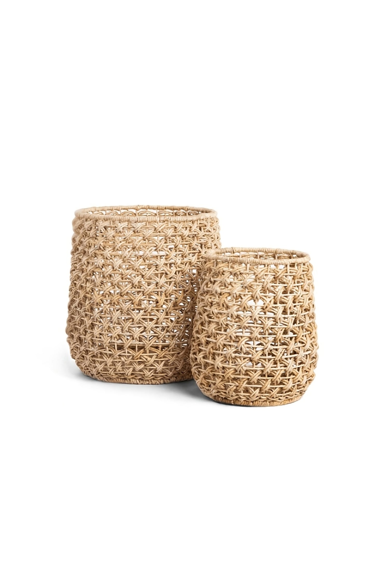 Round Woven Abaca Basket Set (2) | dBodhi Sindoro