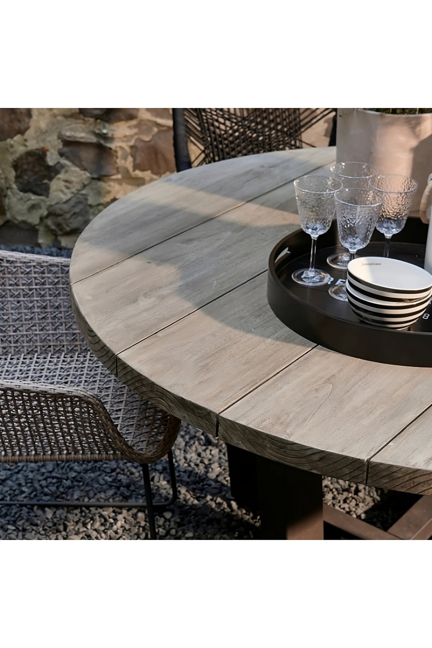 Slatted Teak Garden Table | Rivièra Maison Bondi Beach