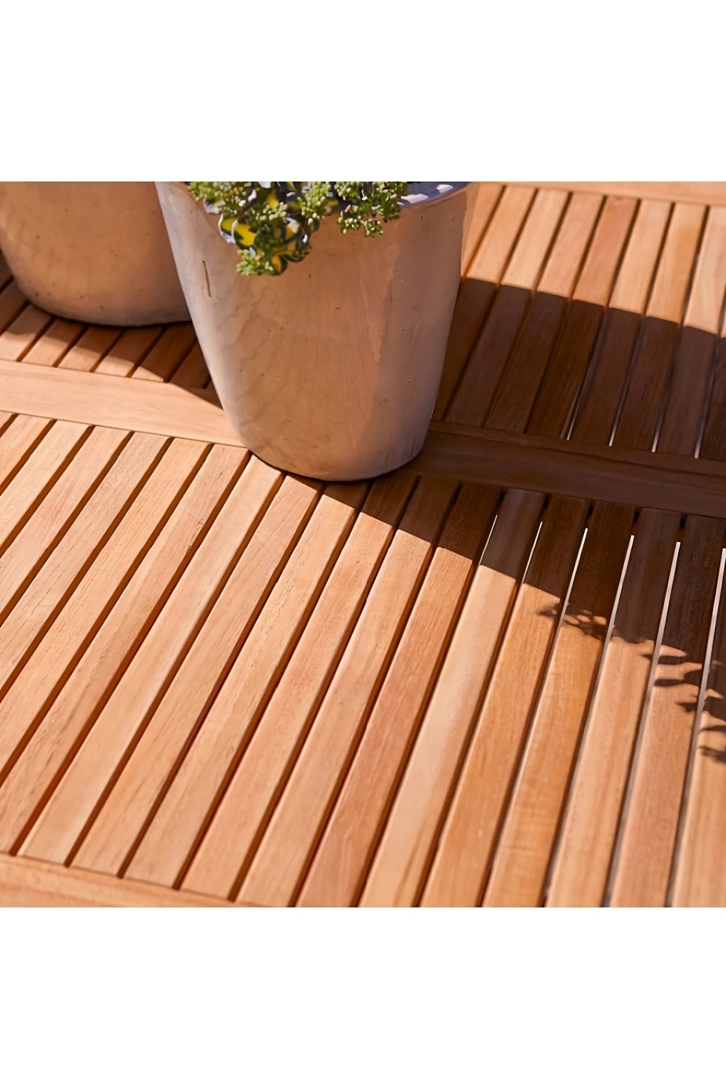 Slatted Teak Modern Outdoor Table | Tikamoon Arno