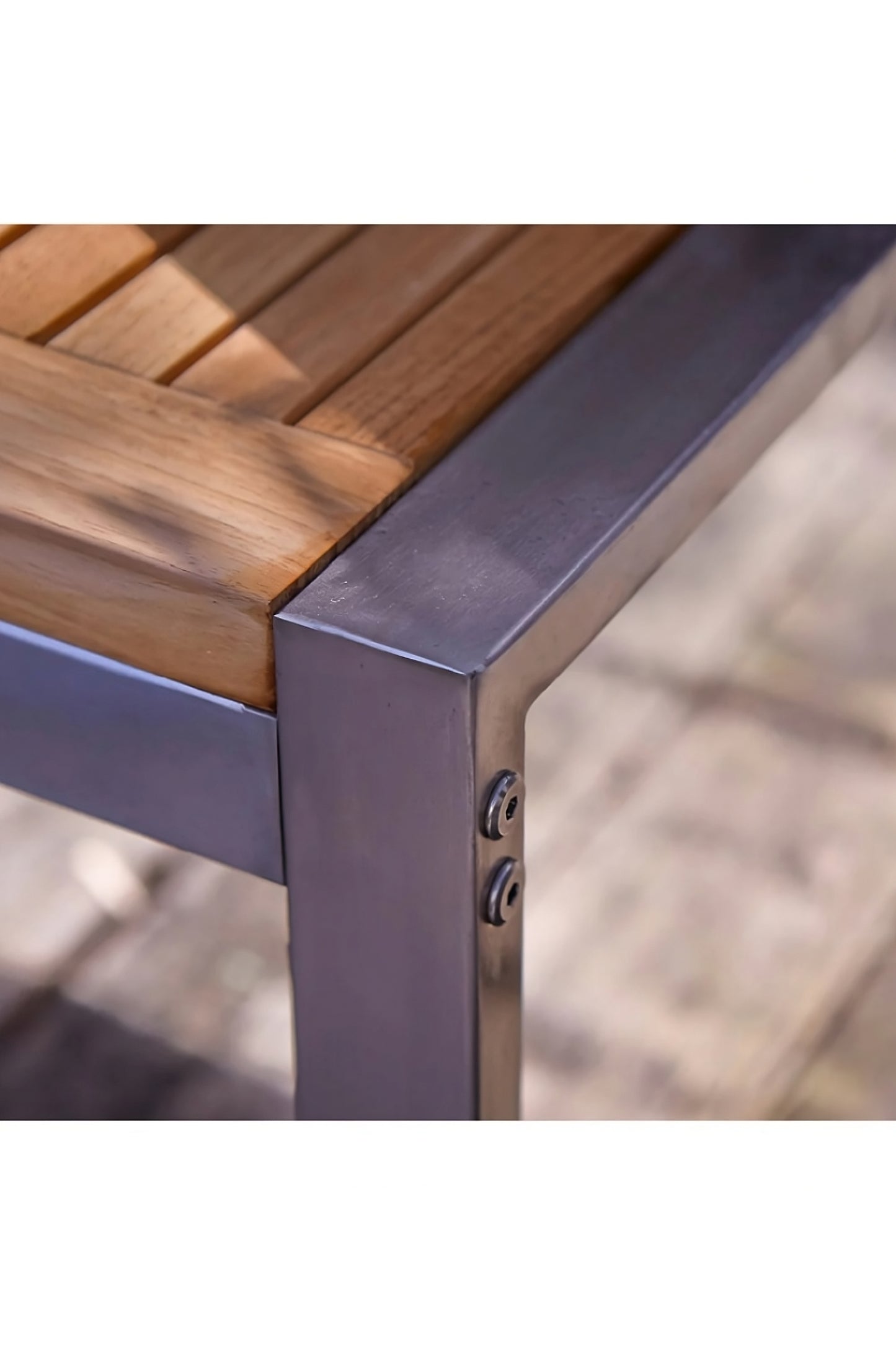 Slatted Teak Modern Outdoor Table | Tikamoon Arno