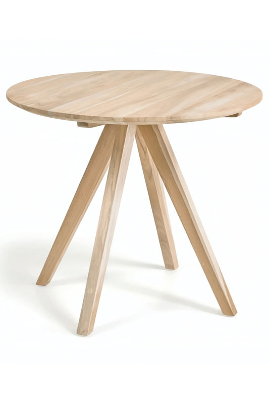 Small Round Teak Wooden Dining Table | La Forma Maial