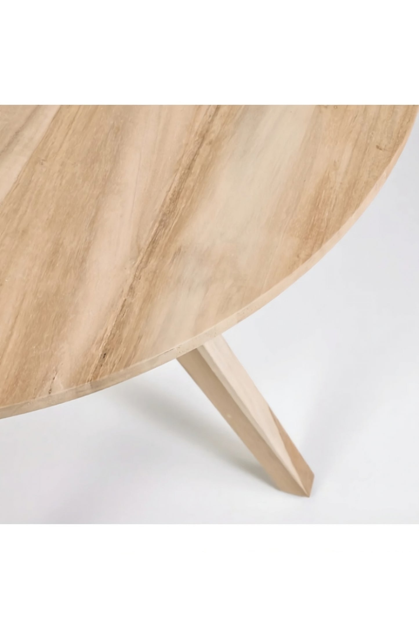 Small Round Teak Wooden Dining Table | La Forma Maial