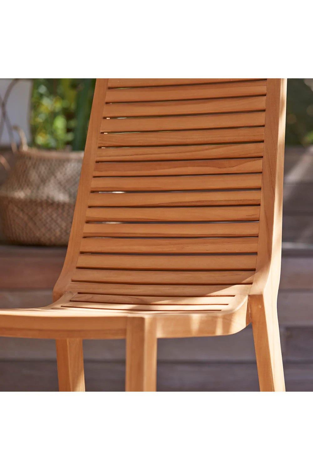 Solid Teak Outdoor Chair | Tikamoon Teo