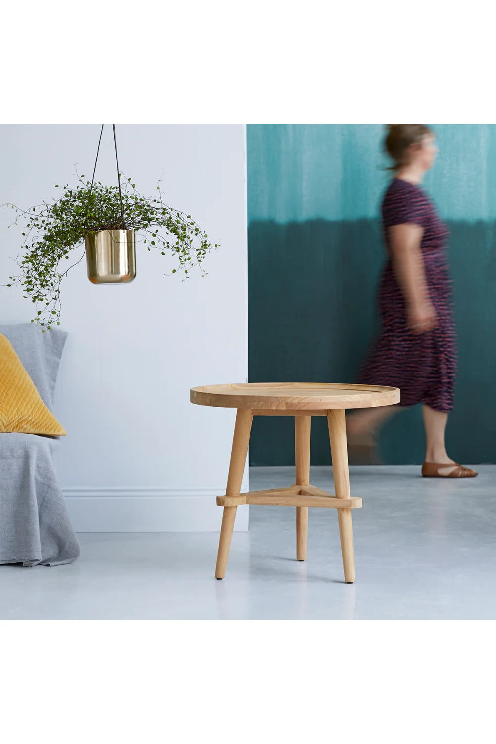 Solid Teak Side Table | Tikamoon Paola