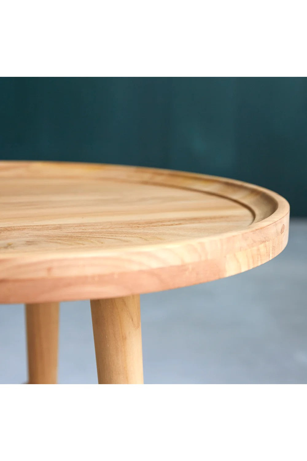 Solid Teak Side Table | Tikamoon Paola