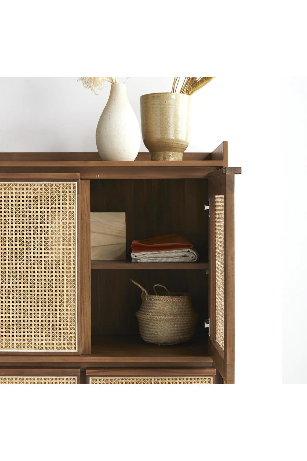 Solid Teak Wardrobe Cabinet | Tikamoon Roots