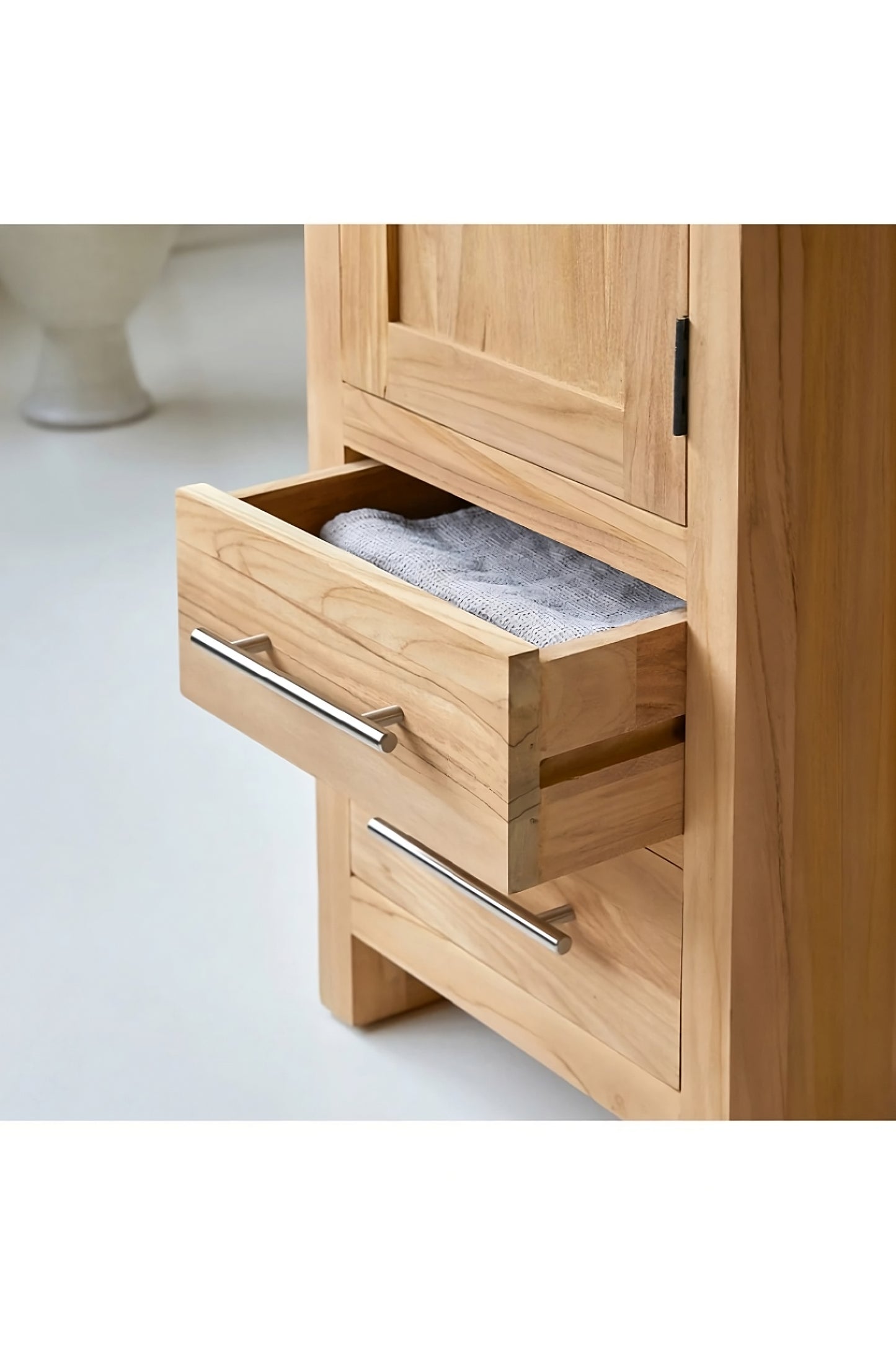 Solid Teak Bathroom Cabinet | Tikamoon Layang