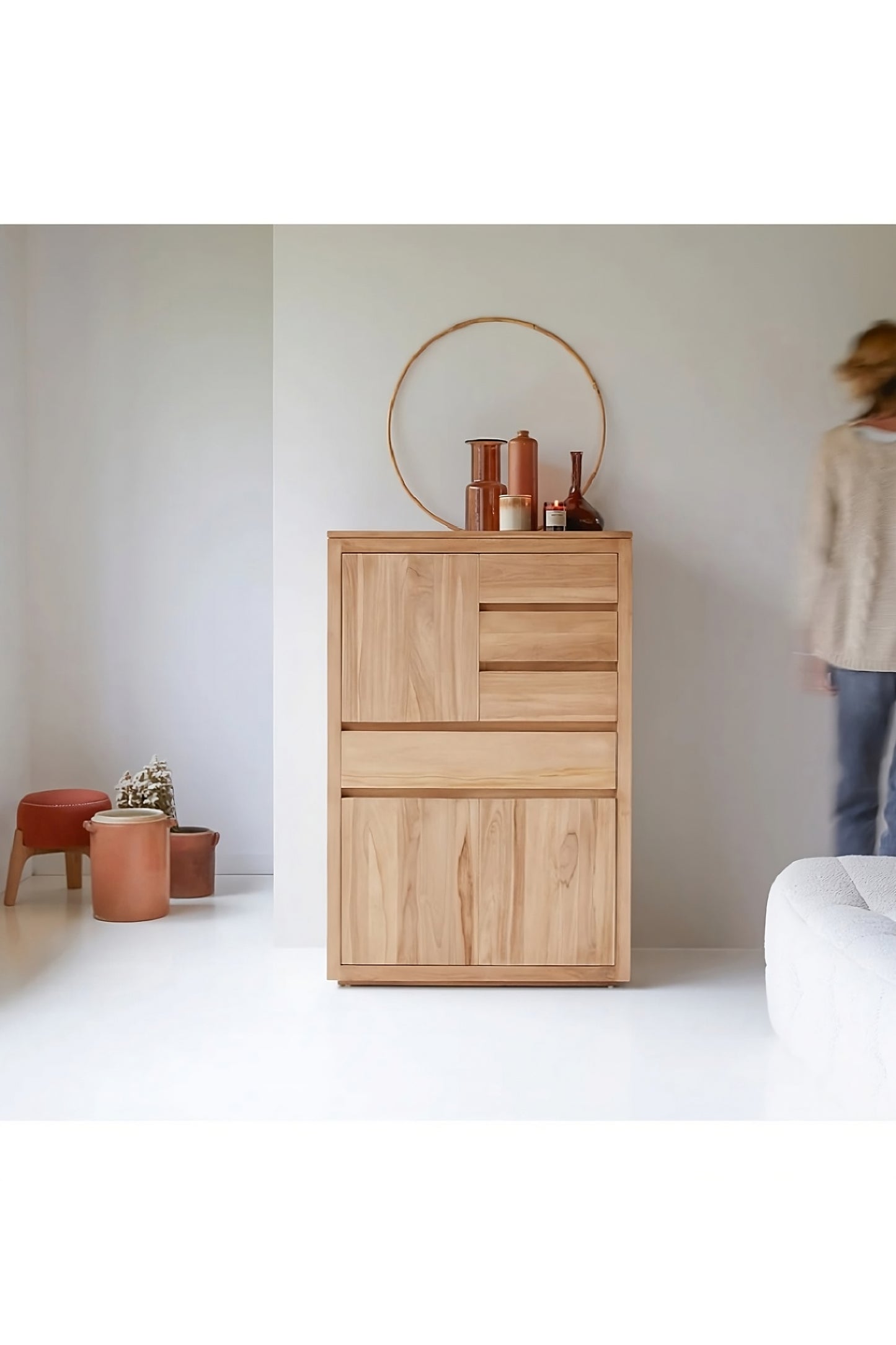 Solid Teak Cabinet | Tikamoon Paulo