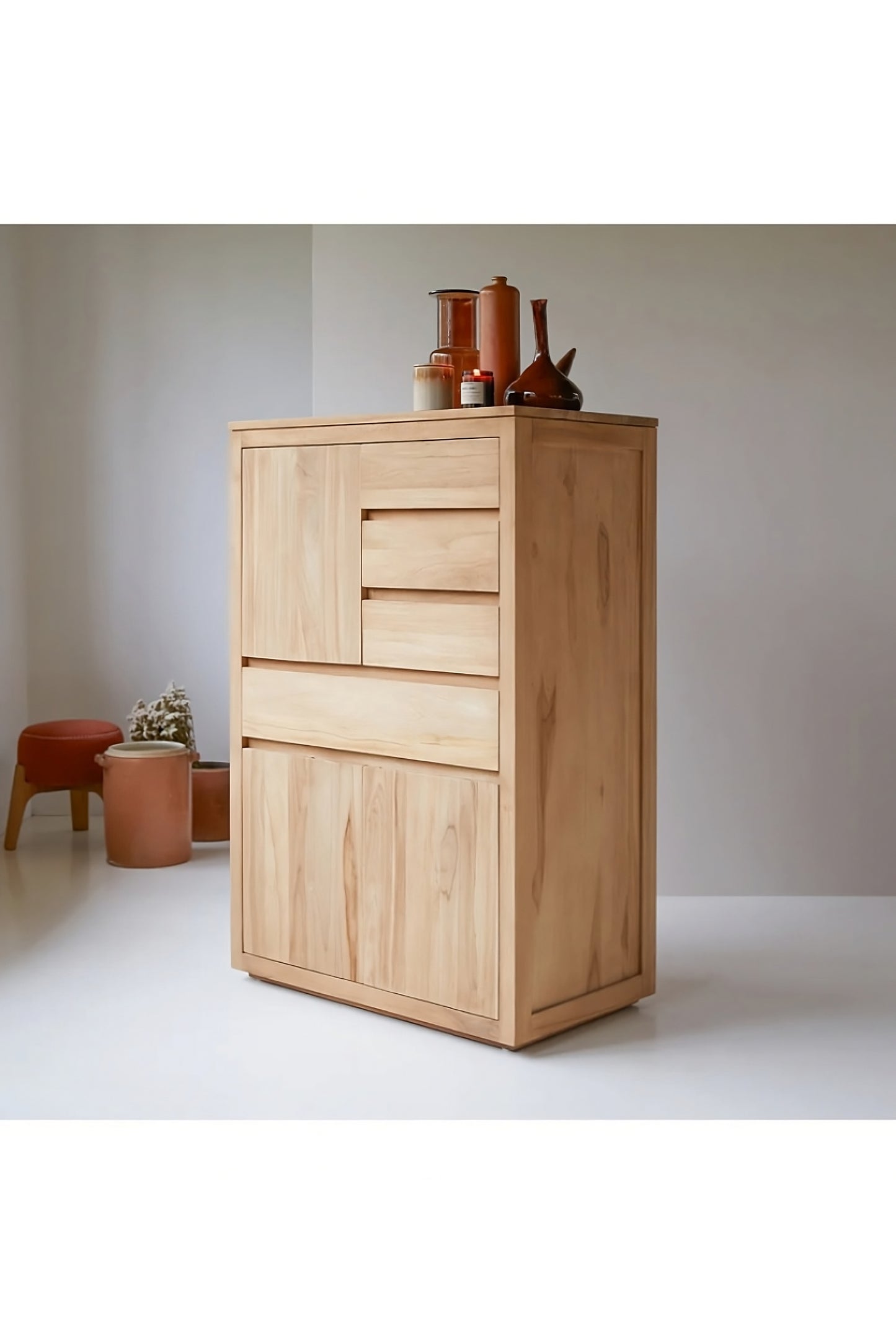 Solid Teak Cabinet | Tikamoon Paulo