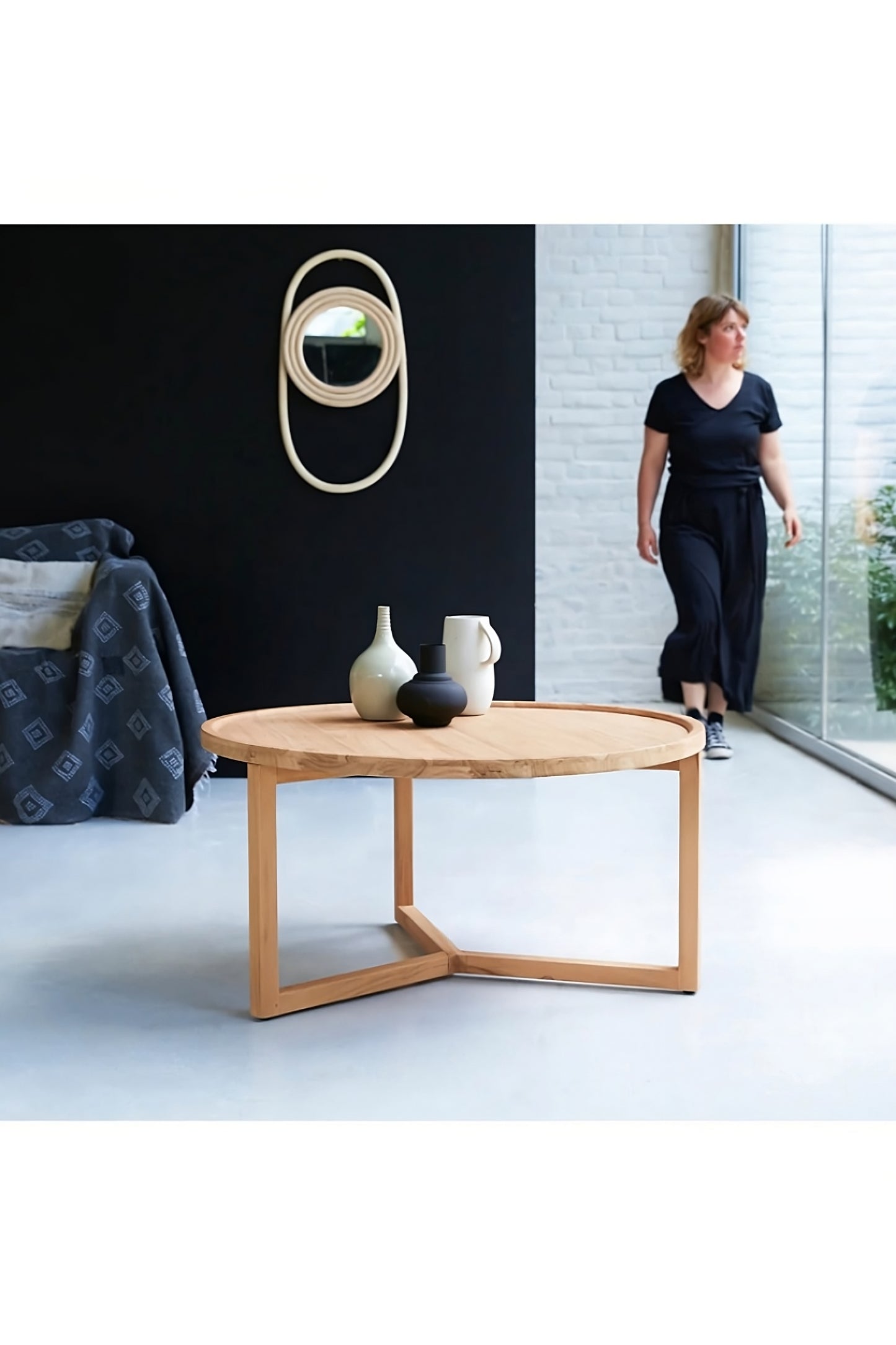 Solid Teak Coffee Table | Tikamoon Ana