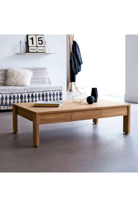 Solid Teak Coffee Table | Tikamoon Eden