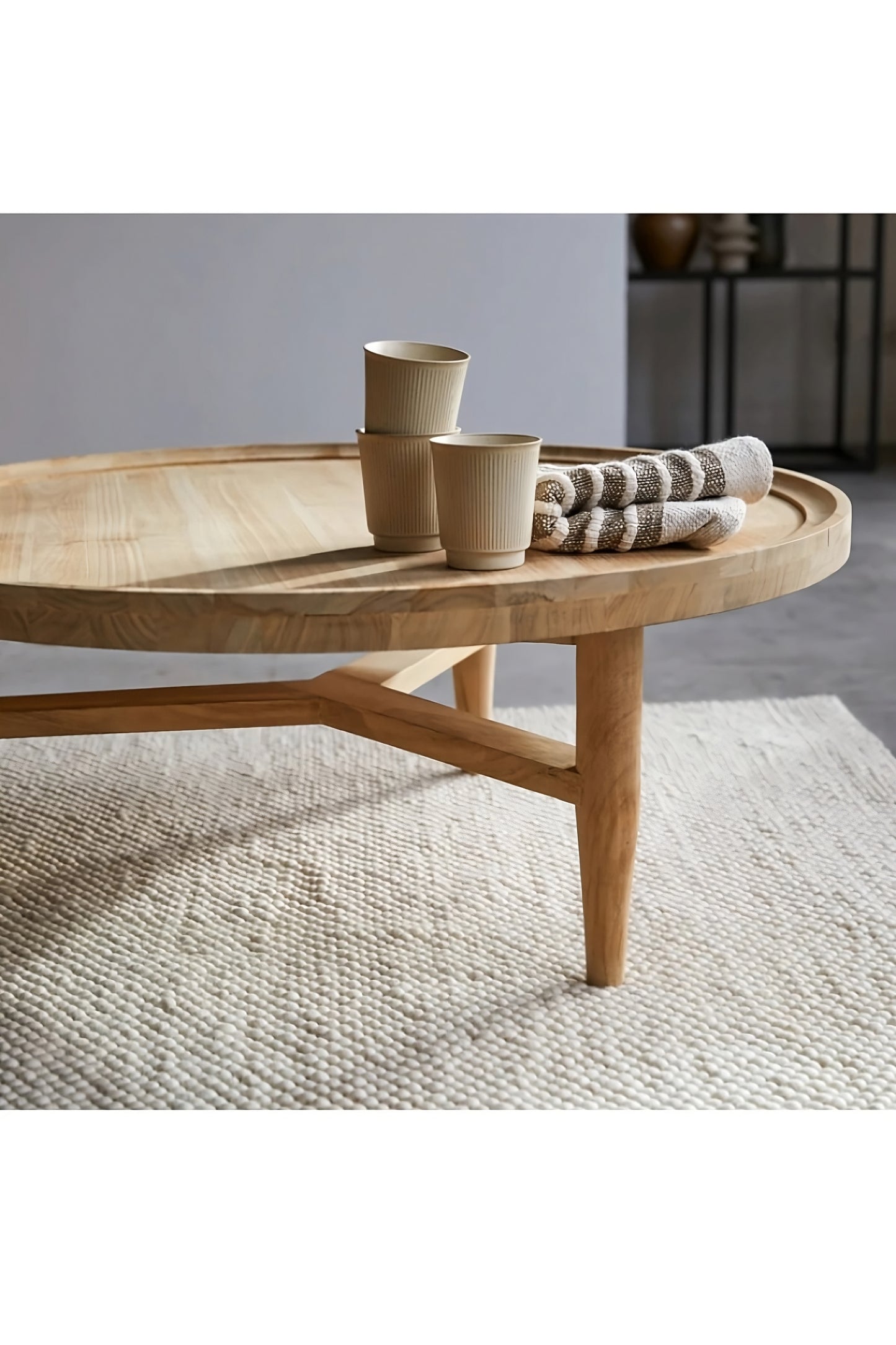 Solid Teak Coffee Table | Tikamoon Milla