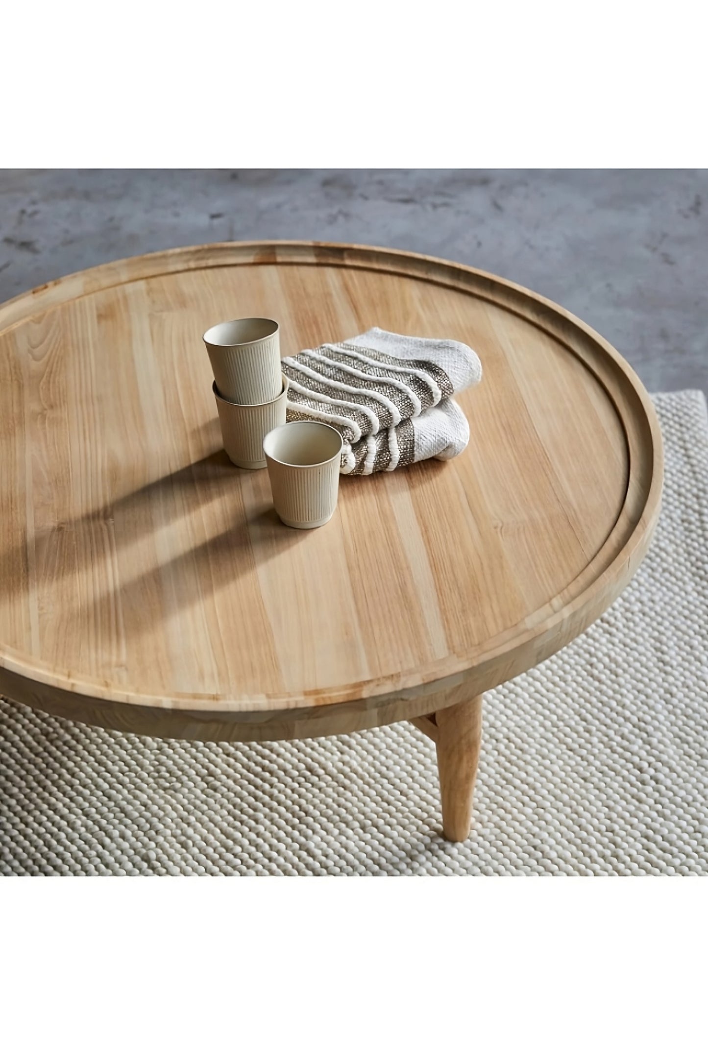 Solid Teak Coffee Table | Tikamoon Milla