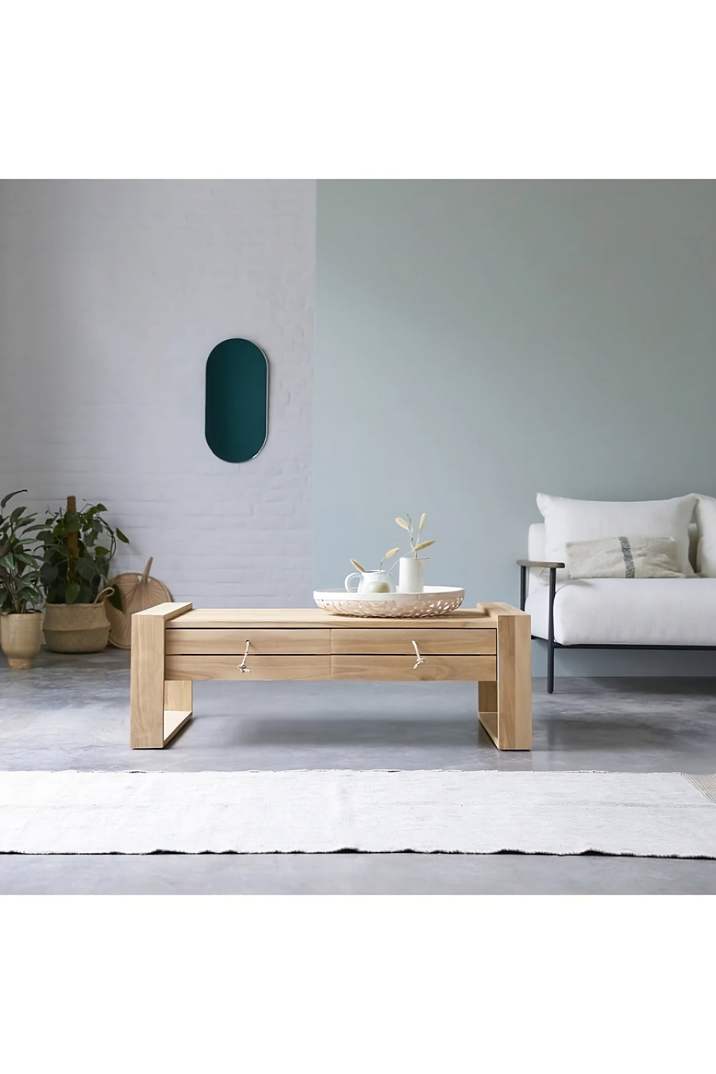 Solid Teak Coffee Table | Tikamoon Minimalys