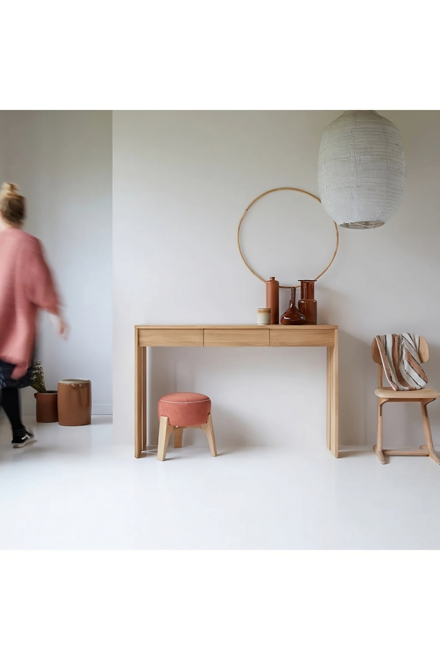 Solid Teak Console Table | Tikamoon Eden