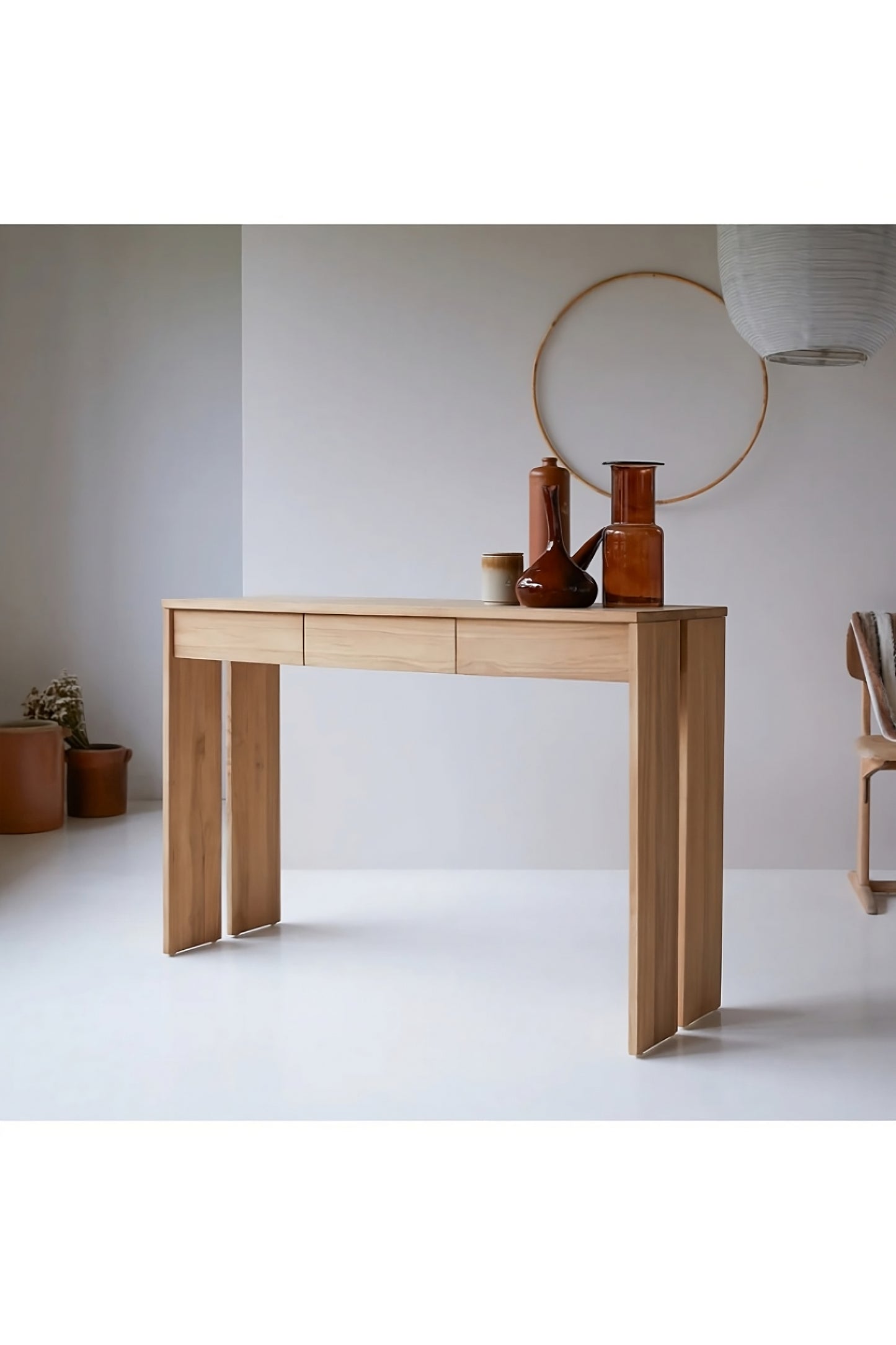 Solid Teak Console Table | Tikamoon Eden