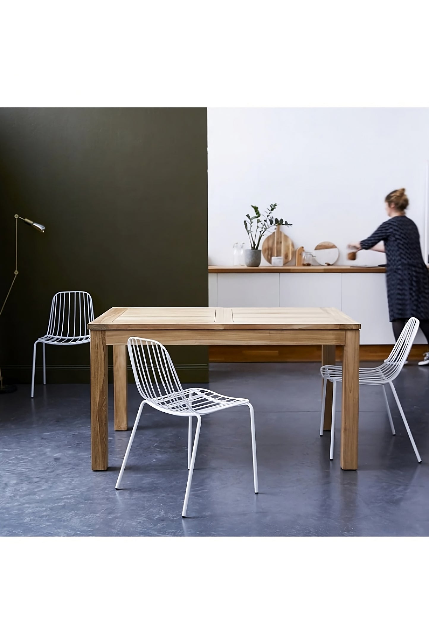 Solid Teak Expandable Dining Table | Tikamoon Cloe