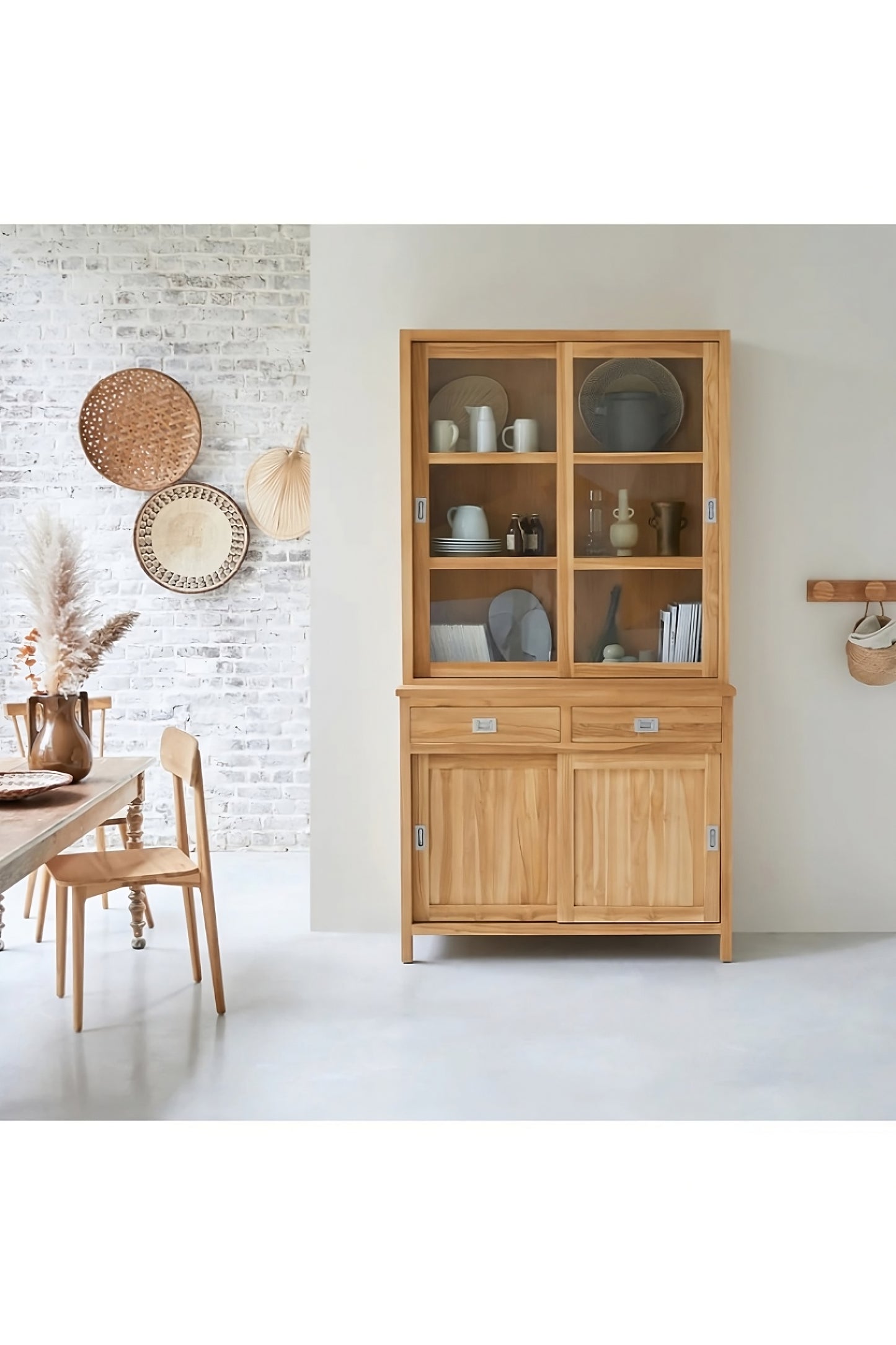 Solid Teak Kitchen Cabinet | Tikamoon Coffee Tek