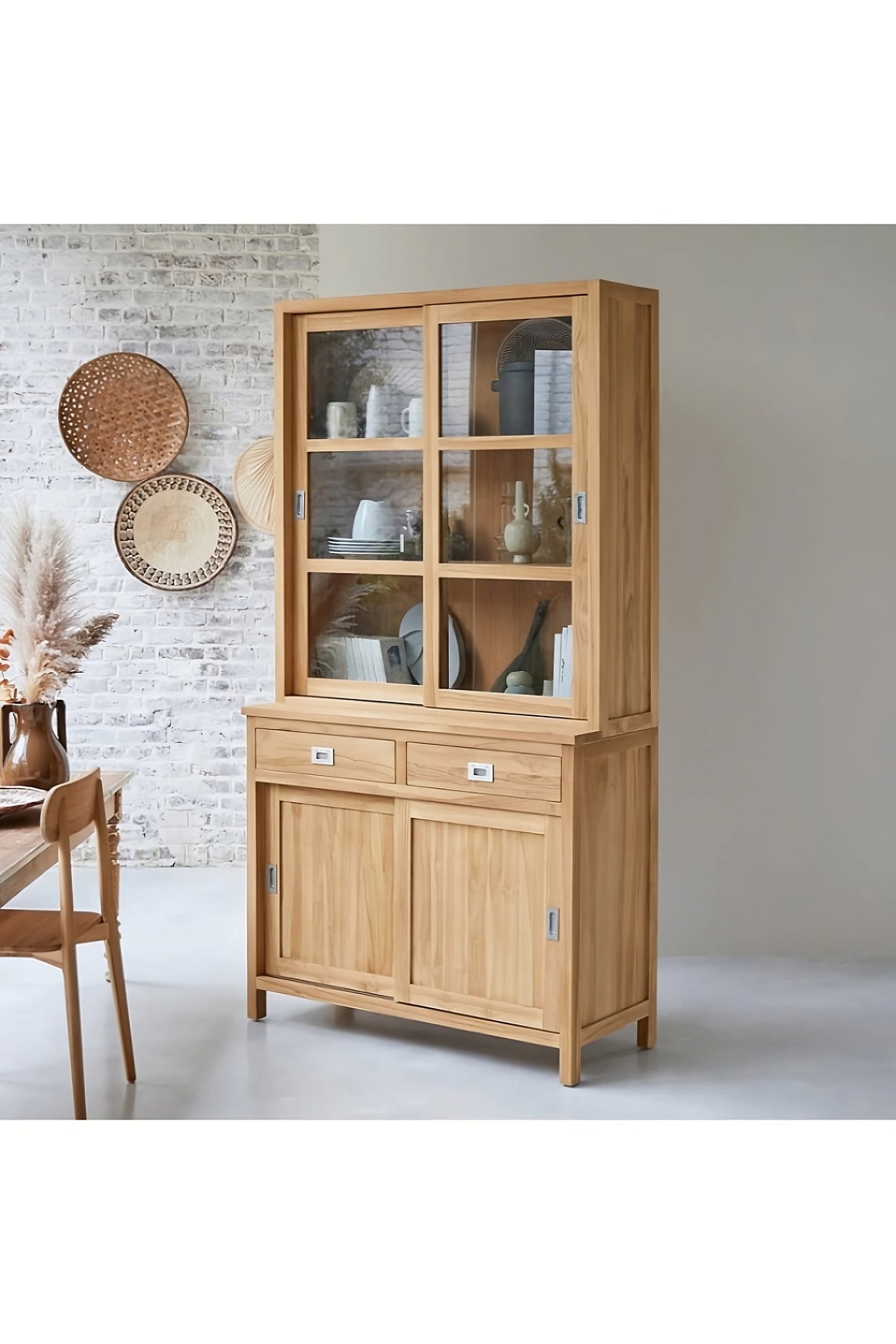 Solid Teak Kitchen Cabinet | Tikamoon Coffee Tek