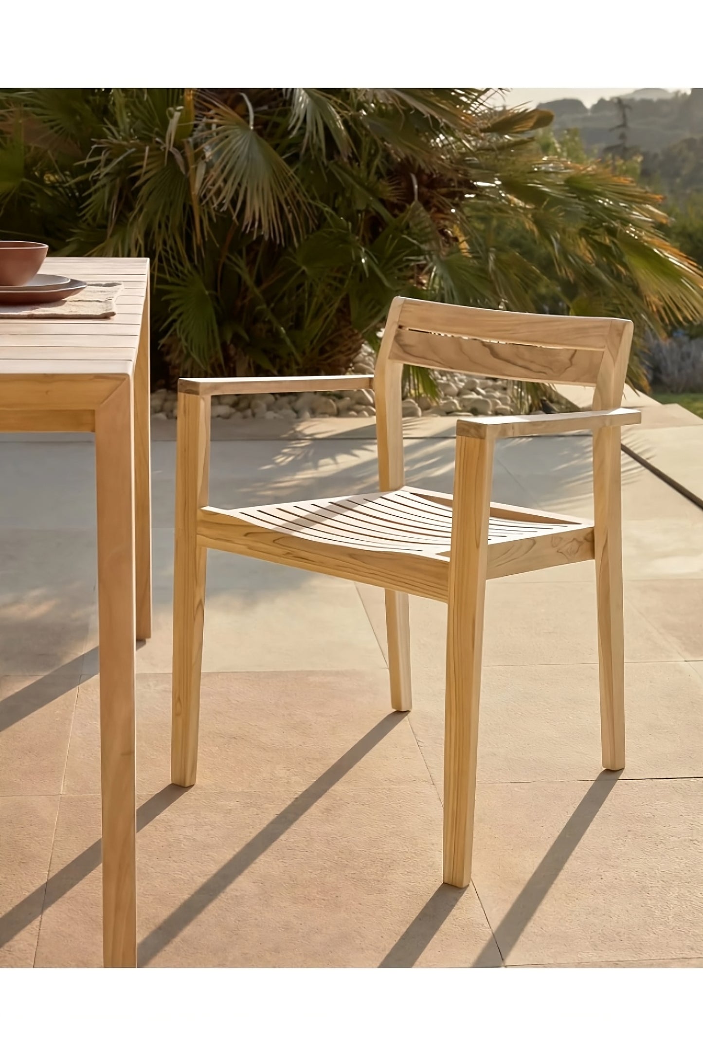 Solid Teak Outdoor Chair Set (6) | La Forma Victoire