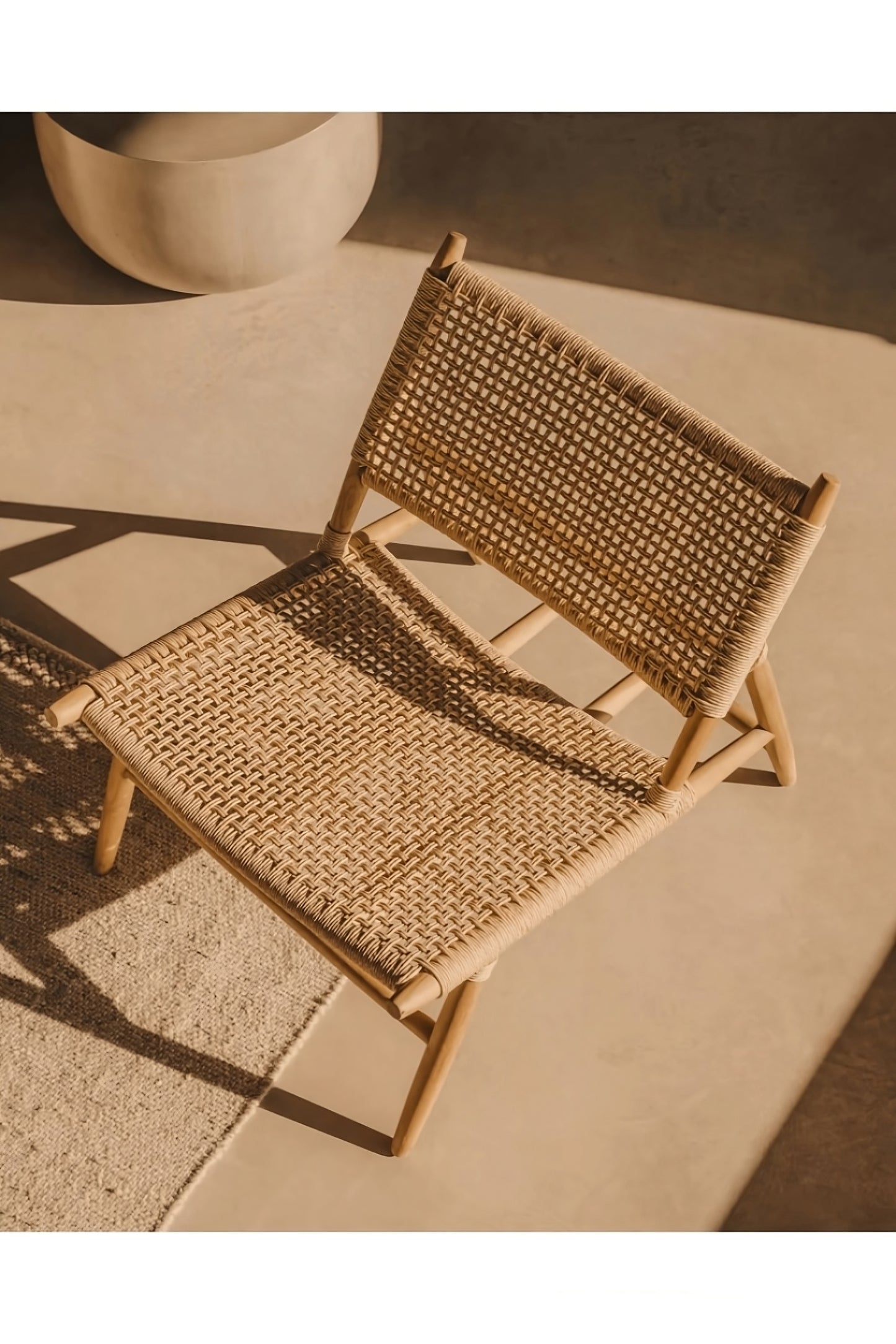 Solid Teak Outdoor Lounge Chair | La Forma Codolar