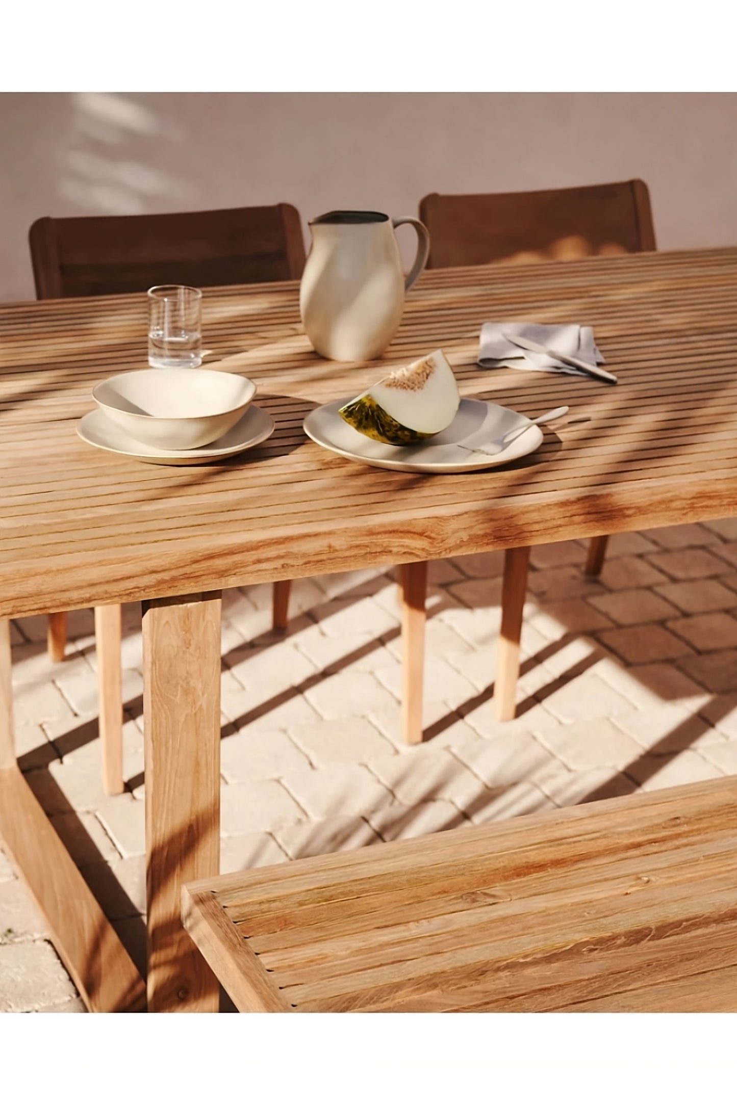 Solid Teak Outdoor Table | La Forma Canadell