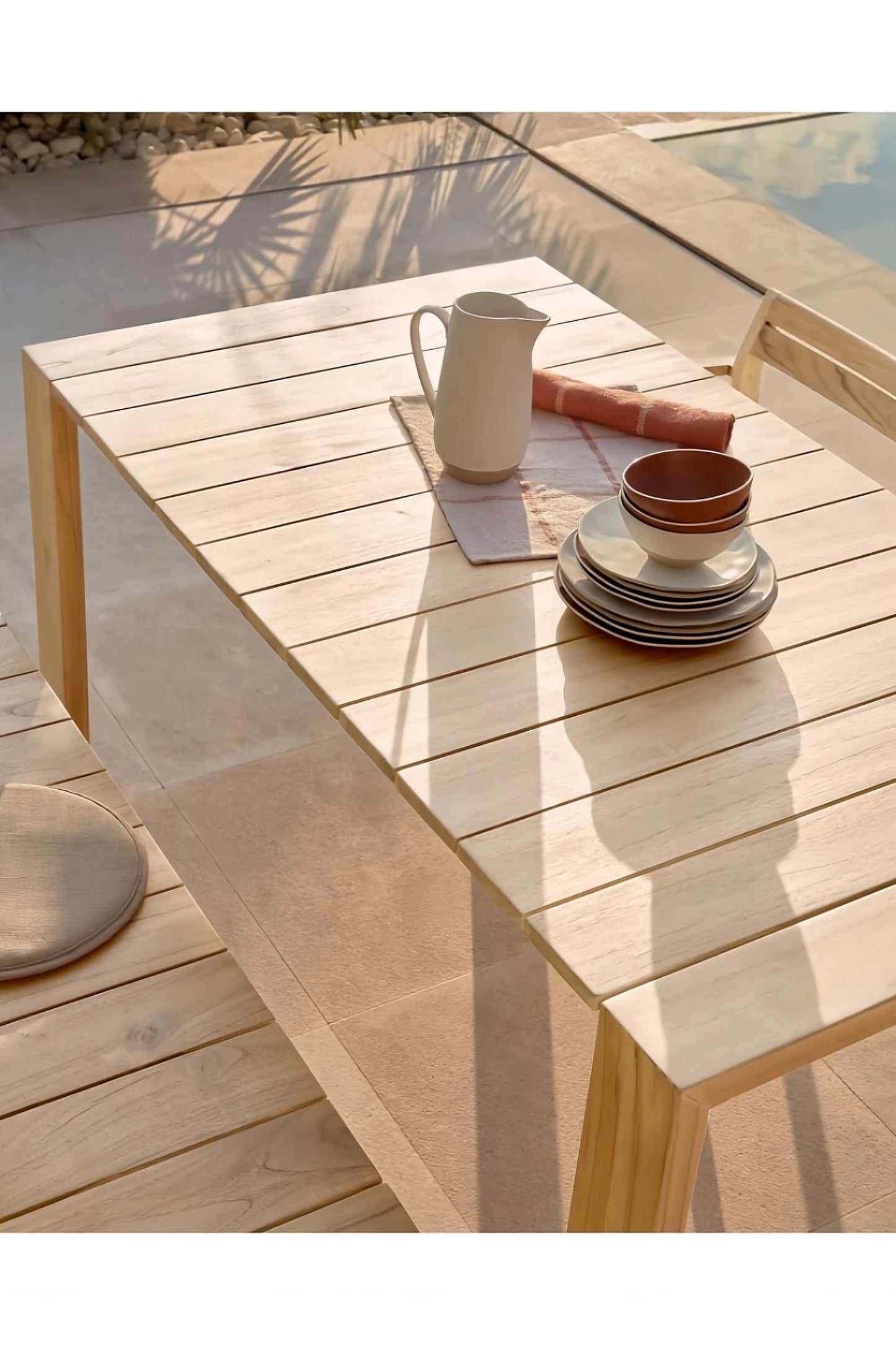 Solid Teak Outdoor Table | La Forma Victoire