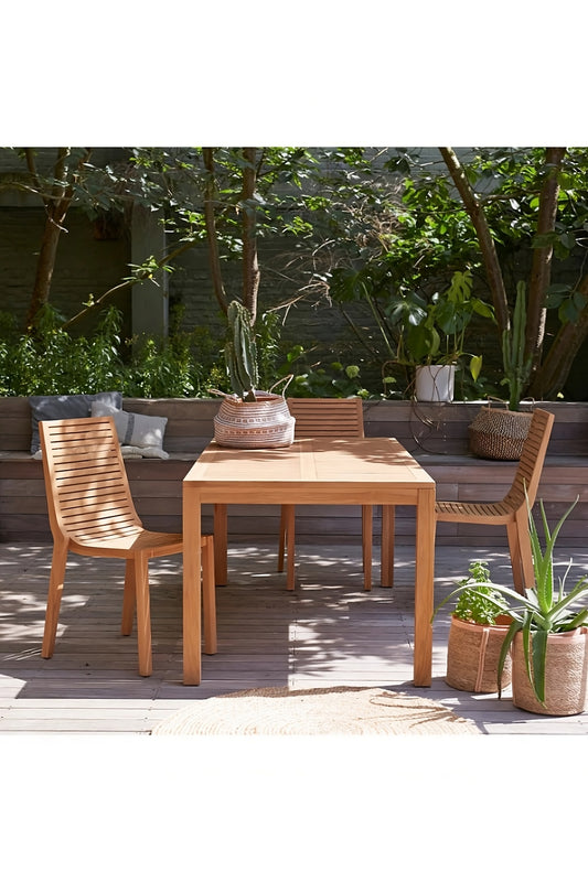 Solid Teak Outdoor Table | Tikamoon Teo