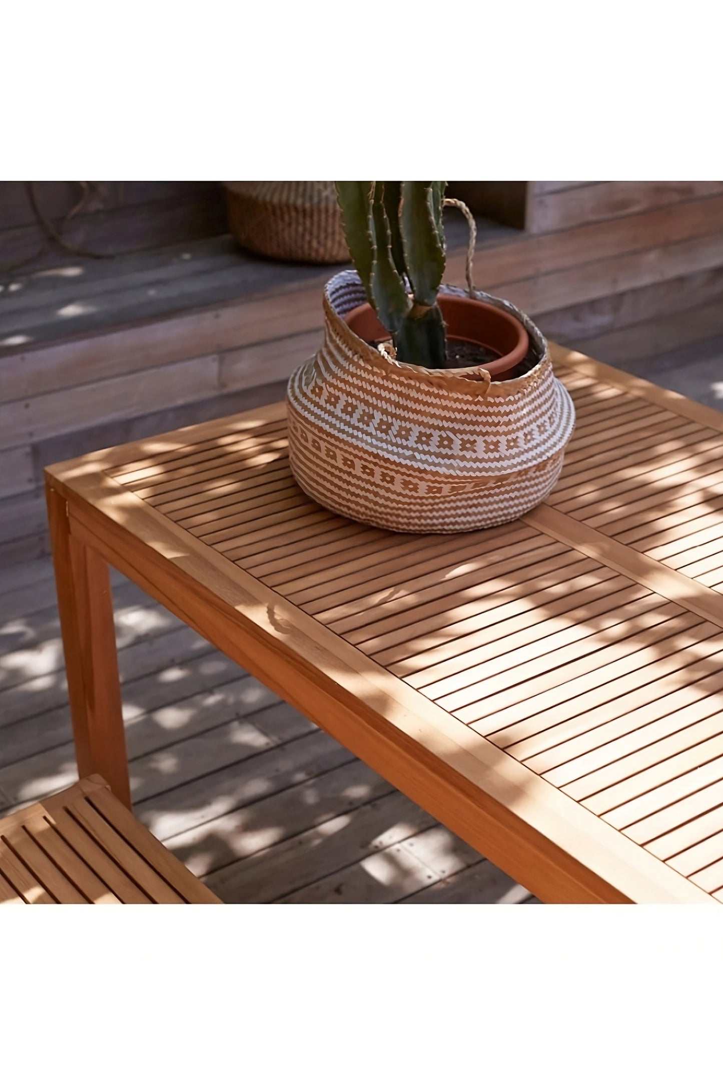 Solid Teak Outdoor Table | Tikamoon Teo