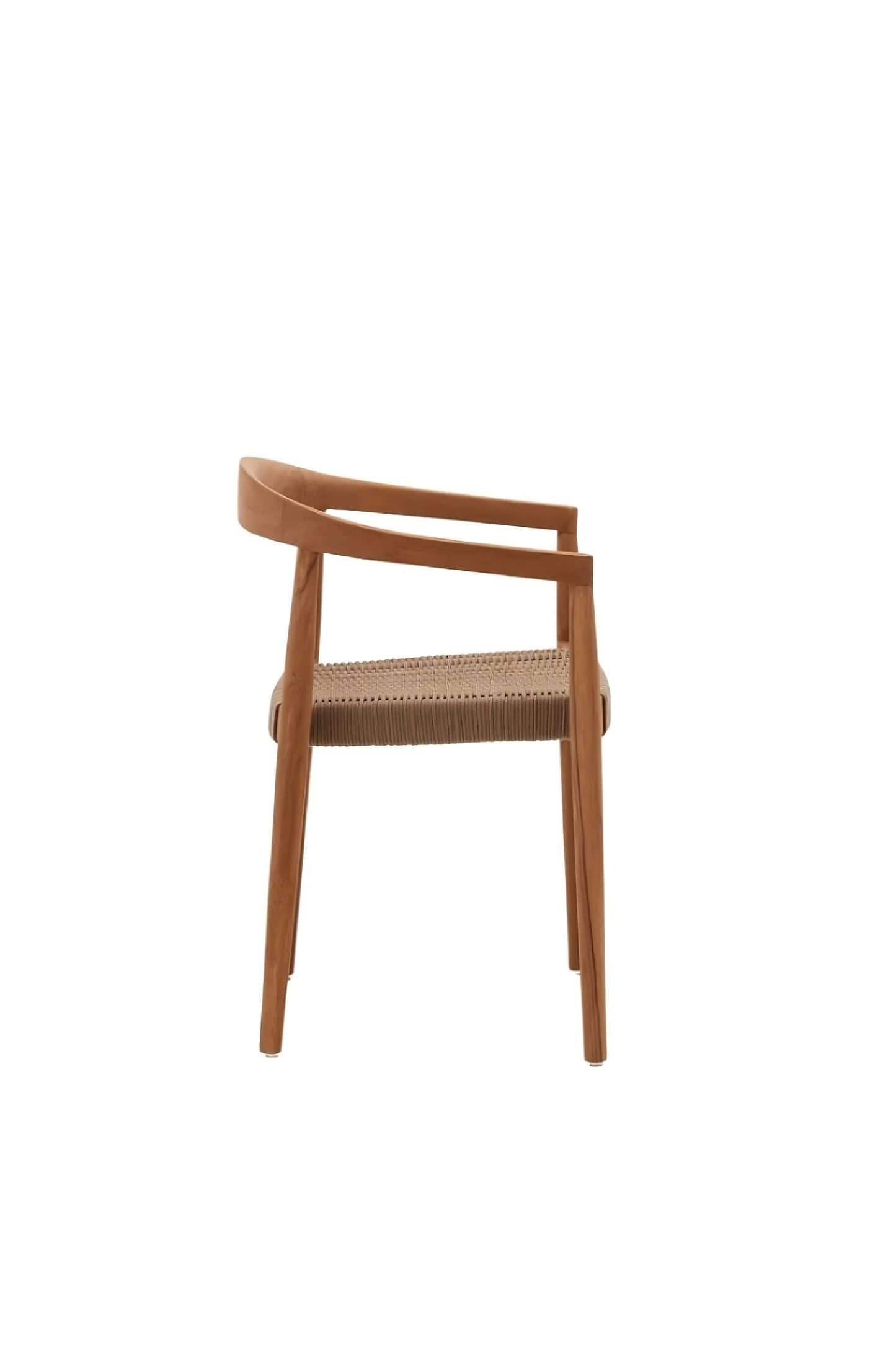 Solid Teak Stackable Outdoor Chairs (4) | La Forma Ydalia