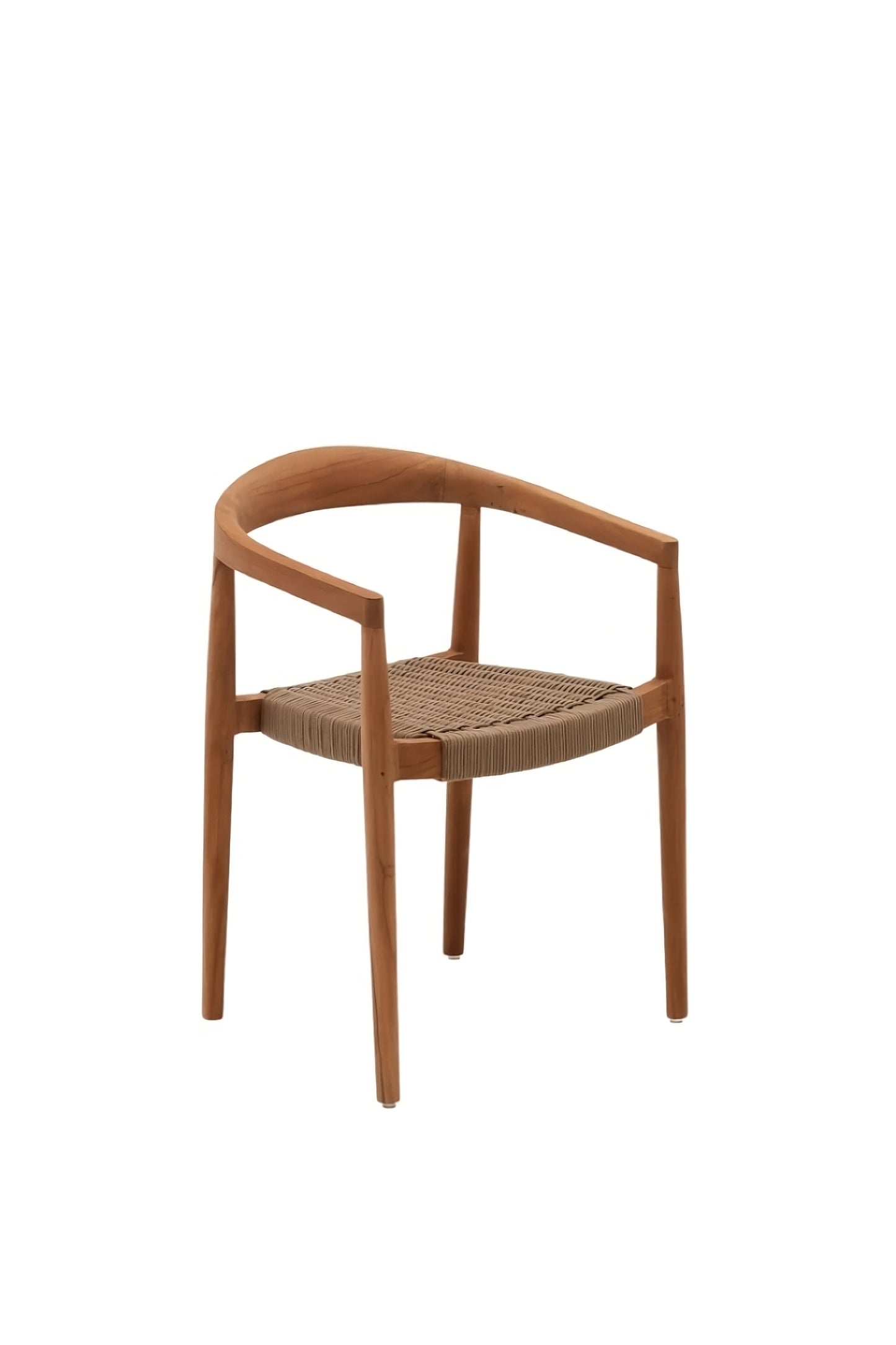 Solid Teak Stackable Outdoor Chairs (4) | La Forma Ydalia