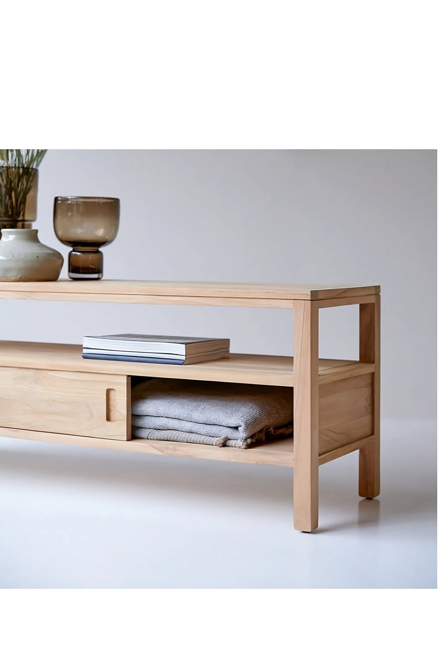 Solid Teak TV Cabinet | Tikamoon Anton