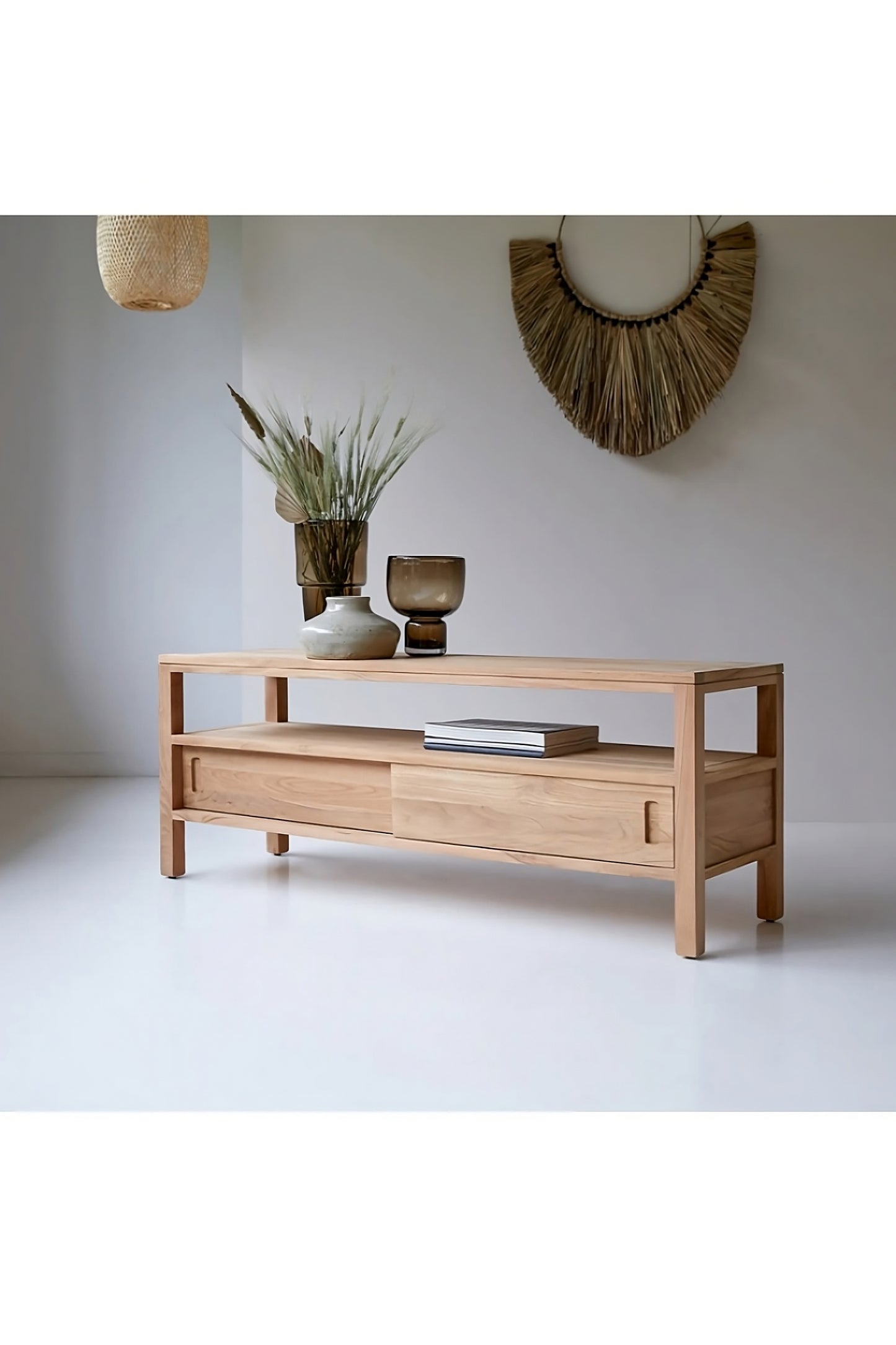 Solid Teak TV Cabinet | Tikamoon Anton